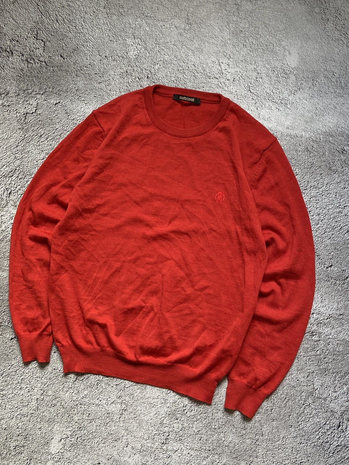 Just Cavalli × Roberto Cavalli × Vintage Vintage Roberto Cavalli Distressed Knit Wool Sweater Size US S / EU 44-46 / 1 - 3 Thumbnail