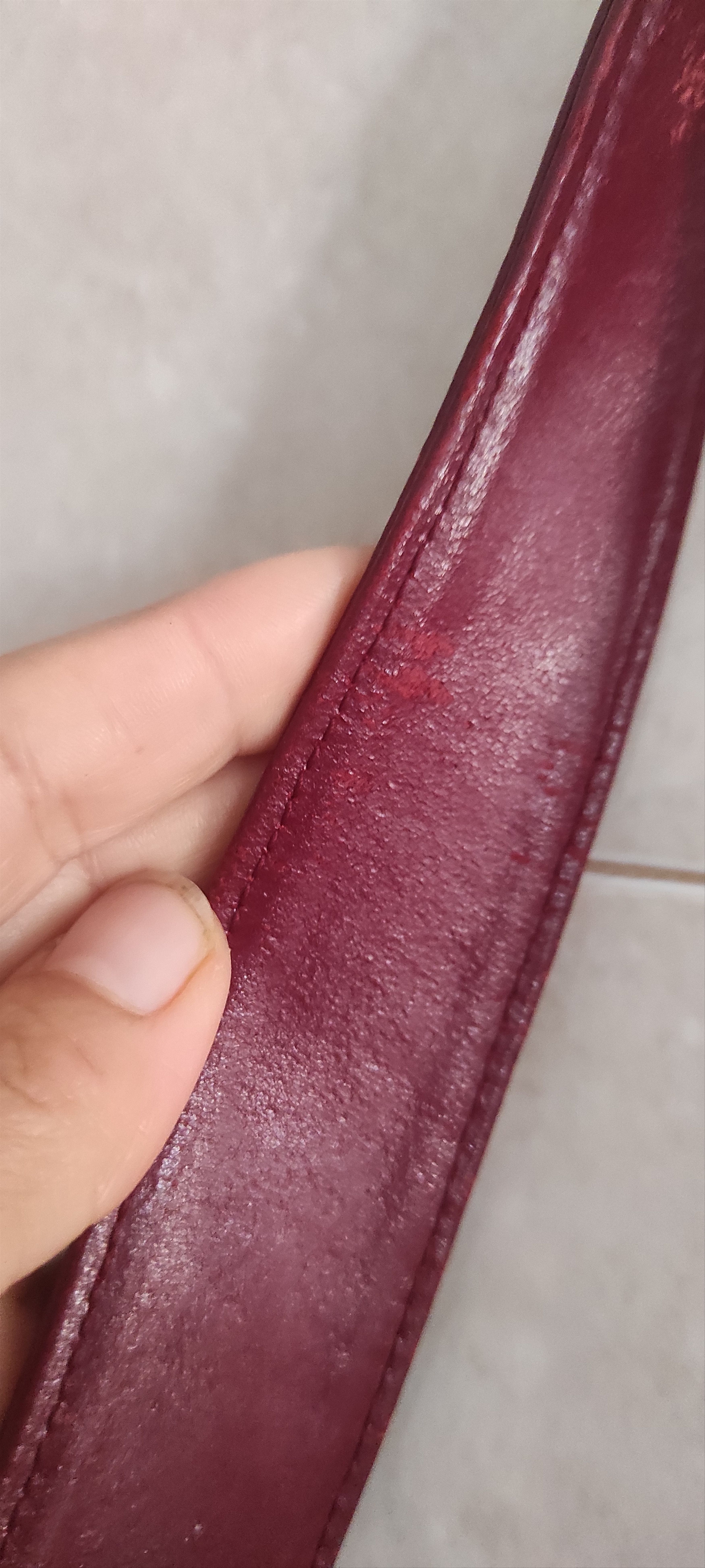 Balenciaga × Genuine Leather × Vintage Vintage Balenciaga Burgundy Monogram Shoulder Bag. Size ONE SIZE - 11 Thumbnail