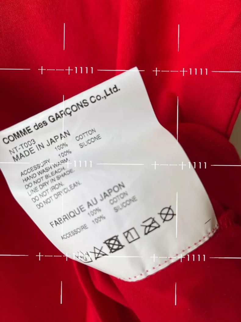 Comme des Garcons Comme Des Garcons Rose Flower Short Sleeve T-Shirt Size XS / US 0-2 / IT 36-38 - 8 Thumbnail