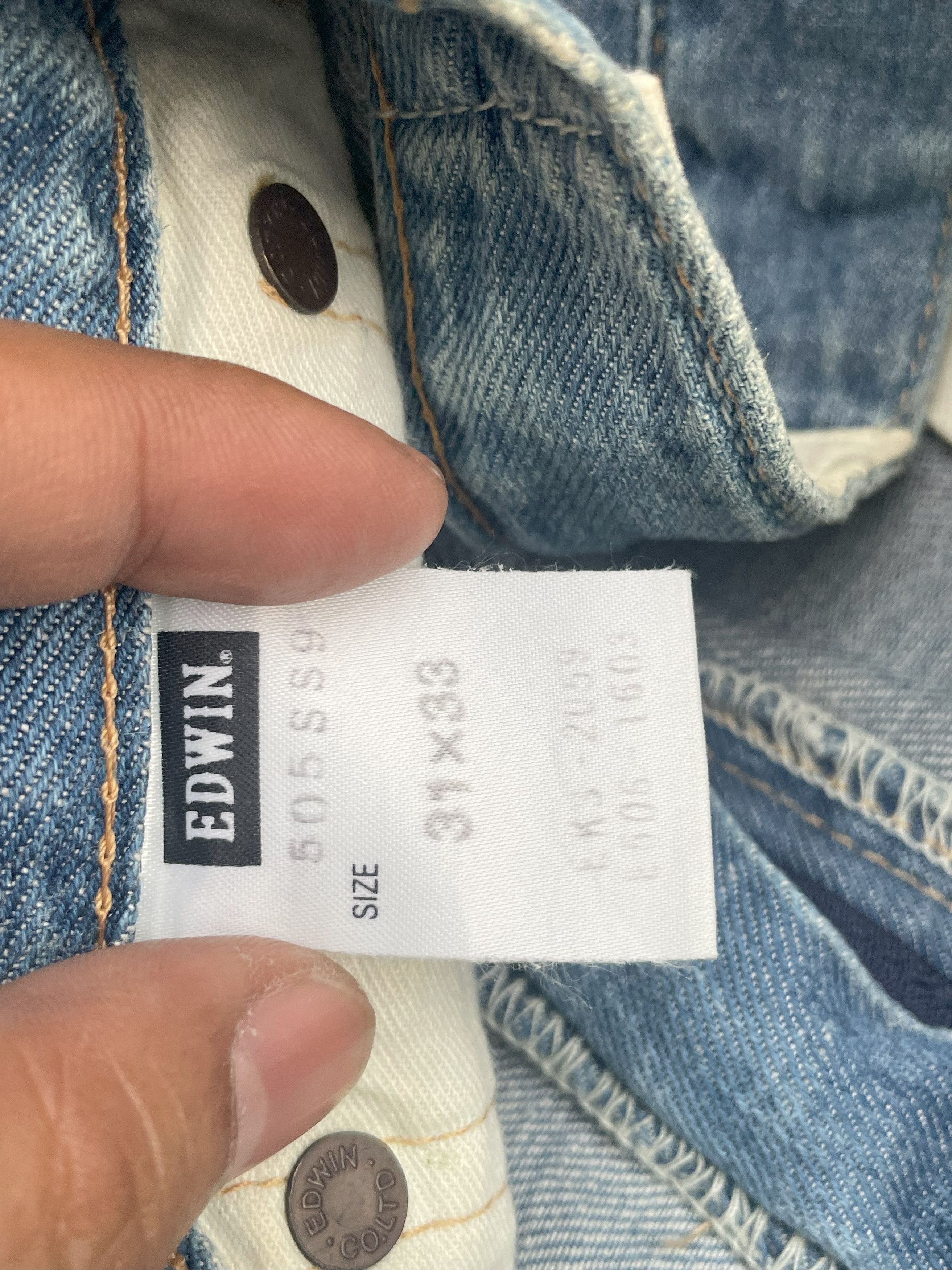 Edwin Vintage Edwin 505SS9 Grand Blue Selvedge Jeans Size US 33 - 11 Thumbnail