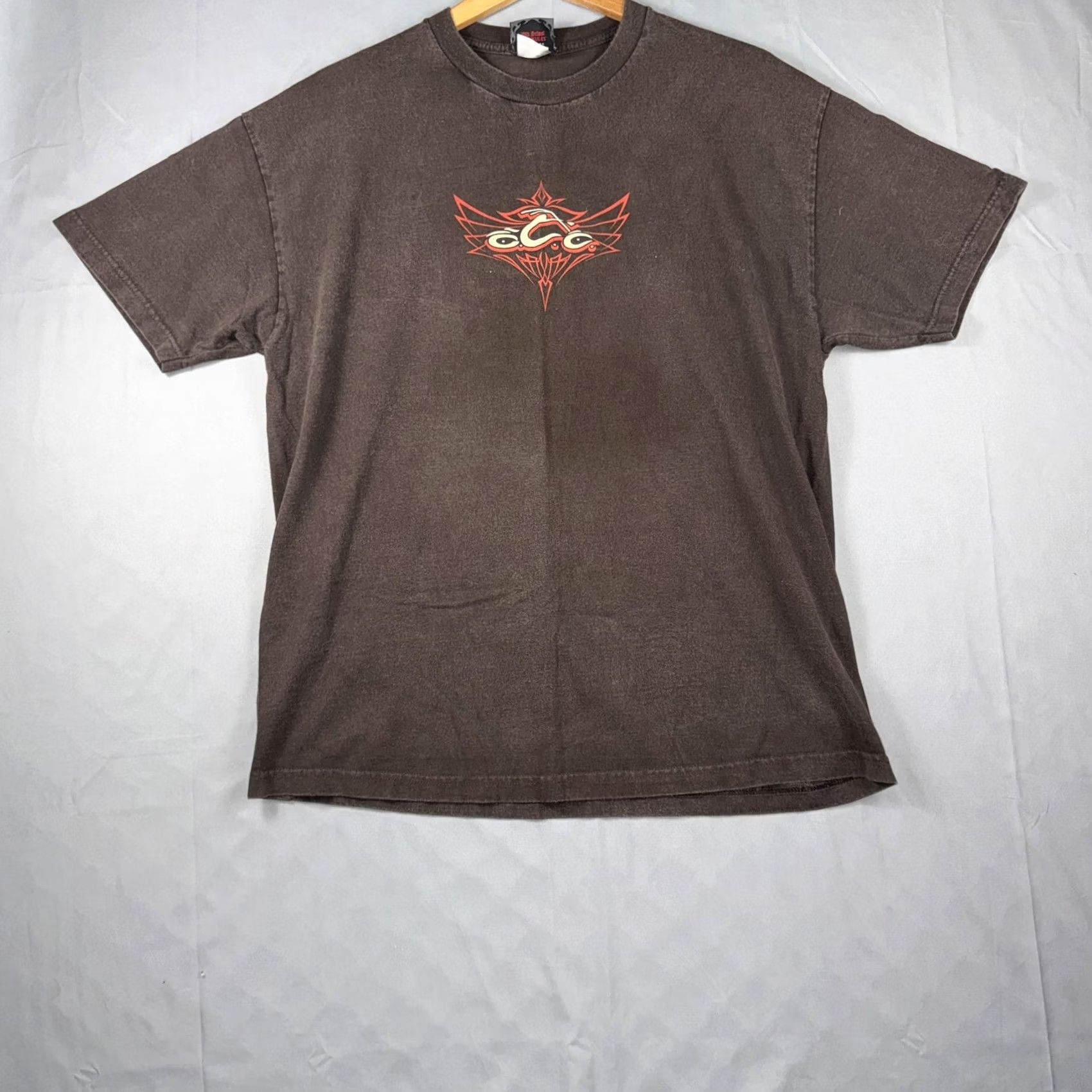 Vintage Orange County Choppers Shirt Mens XL Brown Tribal Graphic Tee Biker Motorcycle Size US XL / EU 56 / 4 - 2 Thumbnail