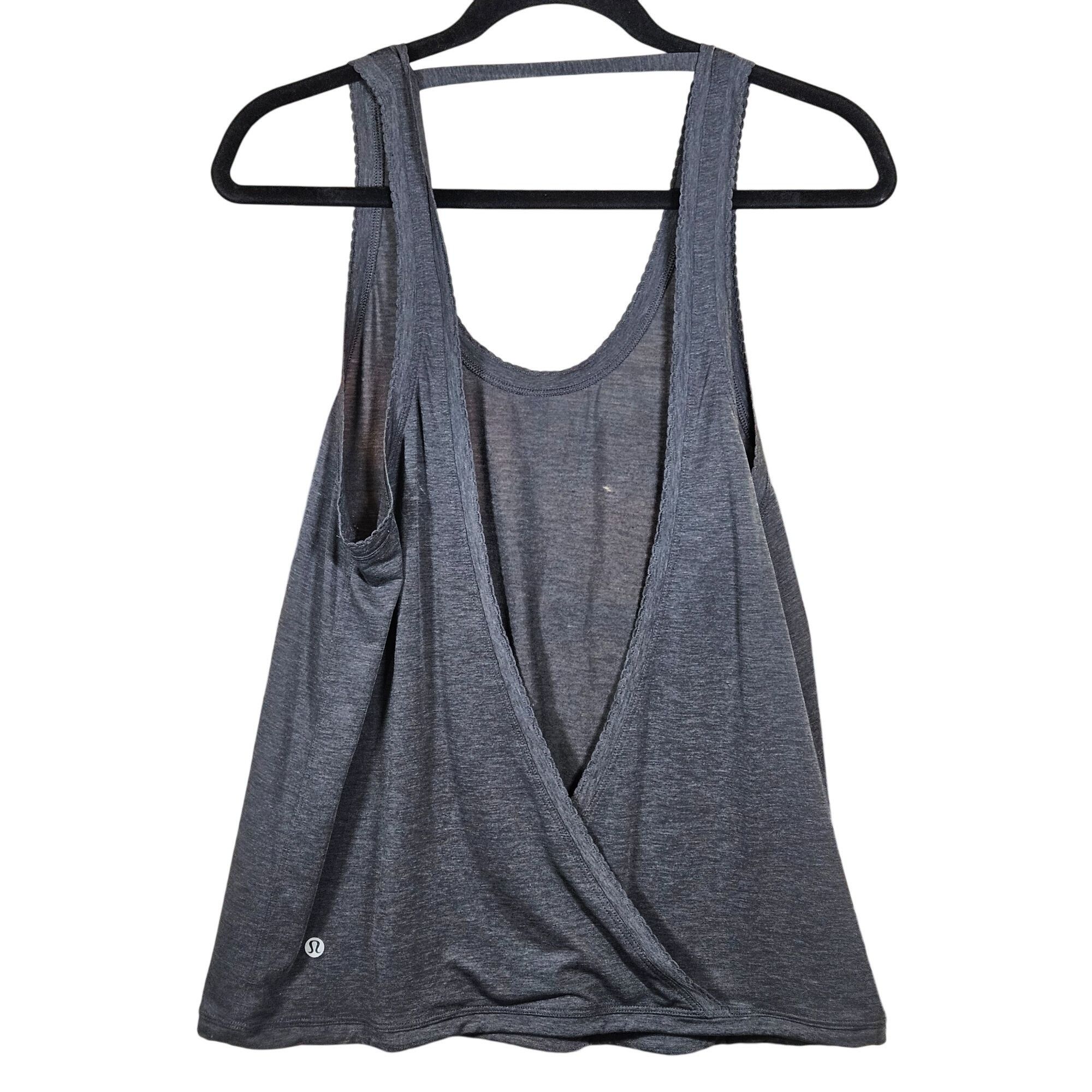 Lululemon Lululemon Wn Salute the Sun Gray Racerback Tank 6 Athflow Pi Size M / US 6-8 / IT 42-44 - 3 Thumbnail