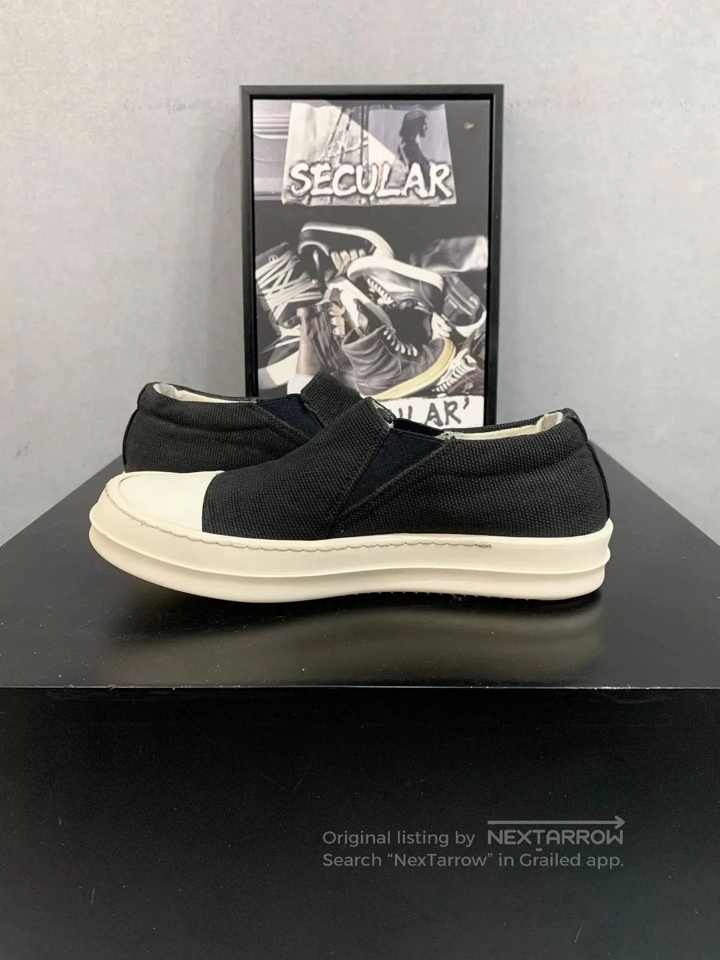 Rick Owens Drkshdw Rick Owens DRKSHDW Canvas Slip. Size US 5 / IT 35 - 6 Thumbnail