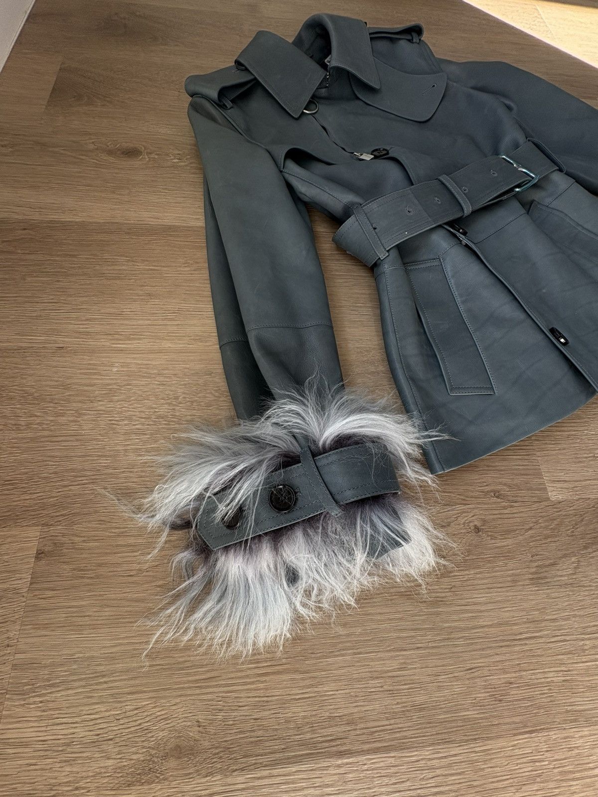Burberry Burberry leather trench jacket Size M / US 6-8 / IT 42-44 - 3 Thumbnail