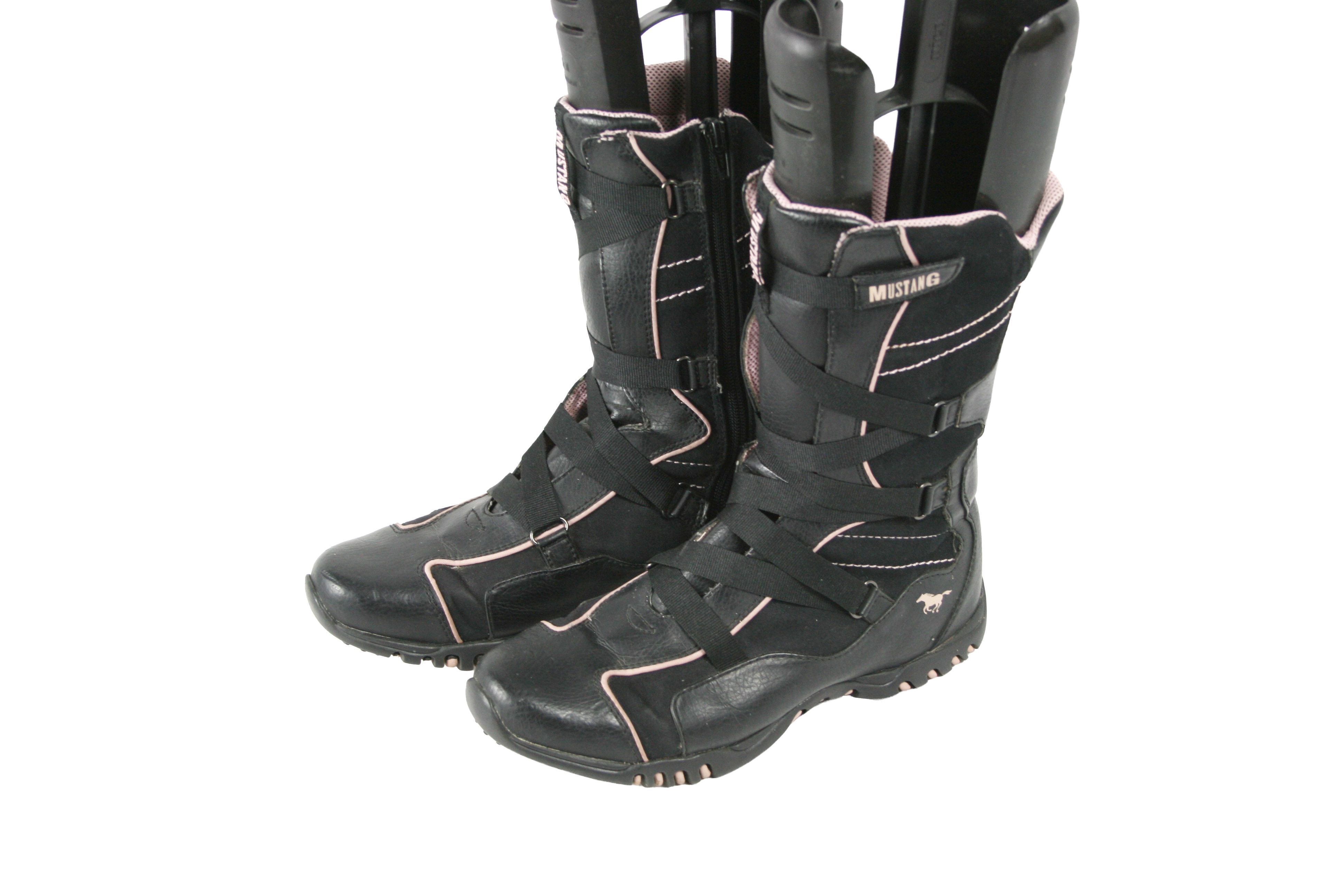 Mustang 00S Y2K Moto Biker Strap Boots Vintage Size US 10 / IT 40 - 3 Thumbnail