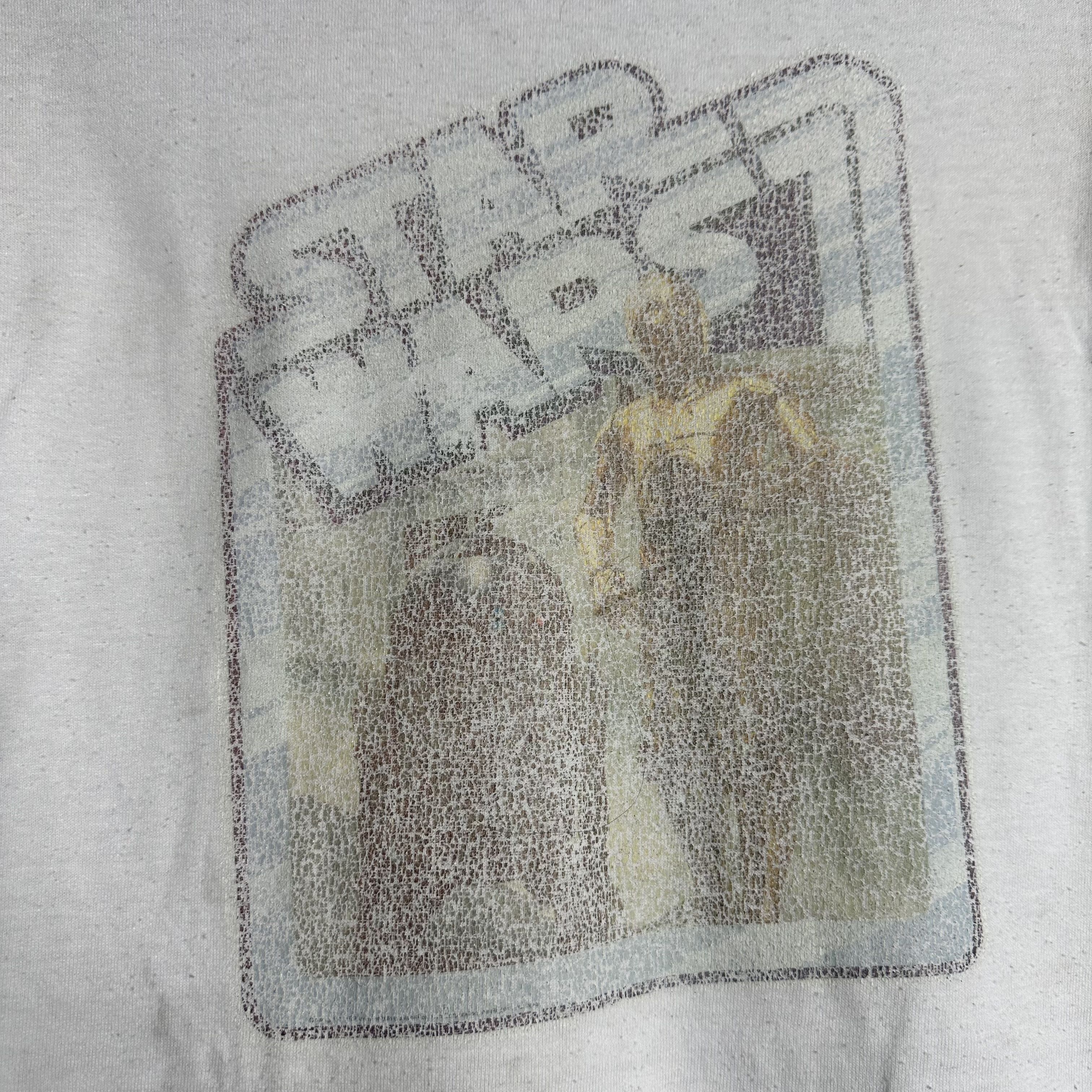 Star Wars 🔥RARE🔥Vintage 90s Star Wars Movie Iron On Ringer T-shirt Size US XL / EU 56 / 4 - 3 Thumbnail