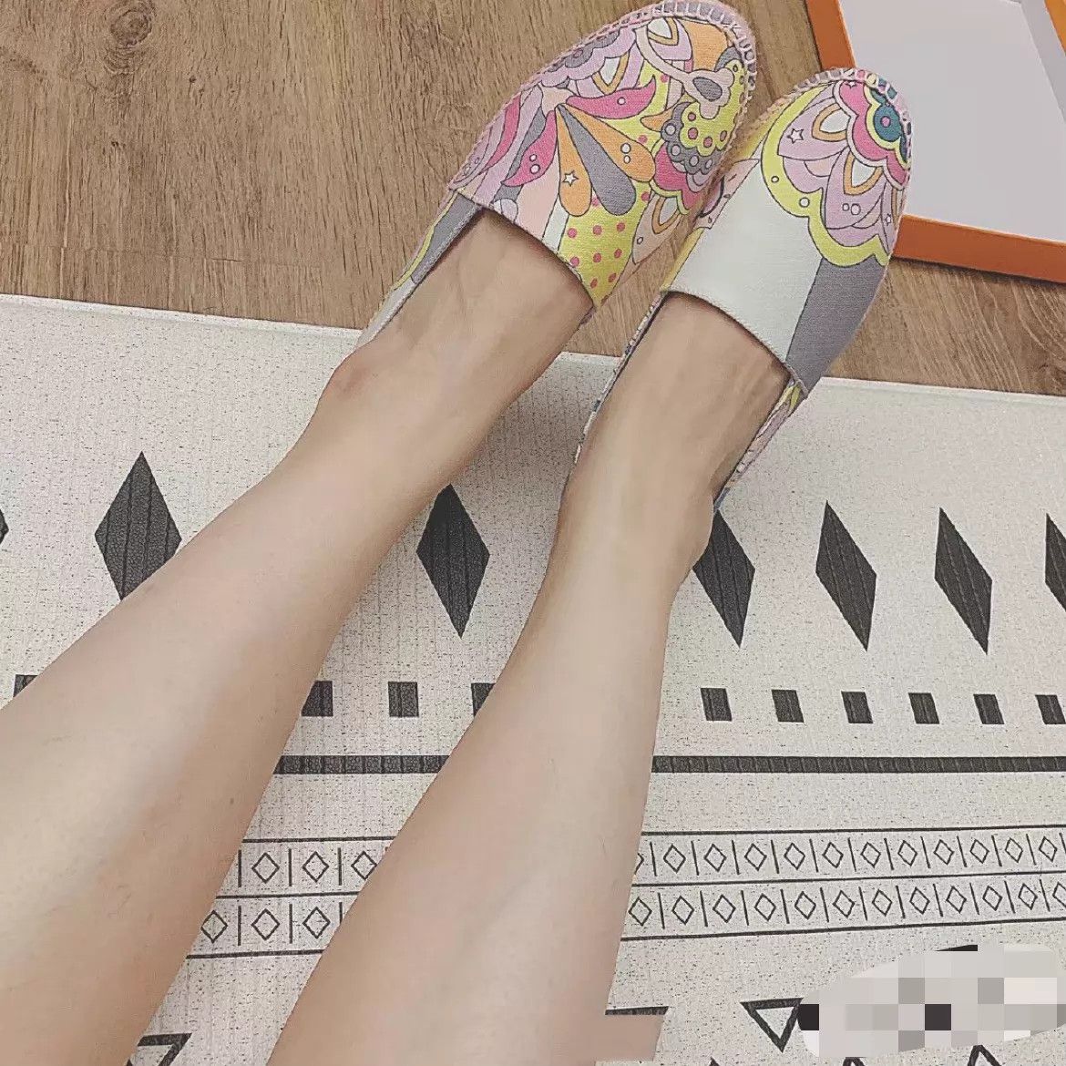 Hermes Hermes Canvas Fisherman Shoes Colorful Pastel Pink 36 Size US 5.5 / IT 35.5 - 8 Thumbnail