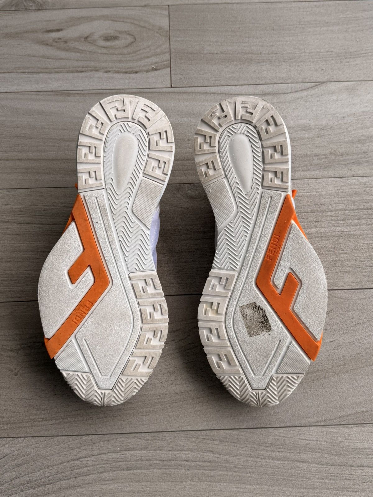 Fendi Fendi Flow Sneakers White Orange Size 9 Size US 9 / EU 42 - 7 Thumbnail