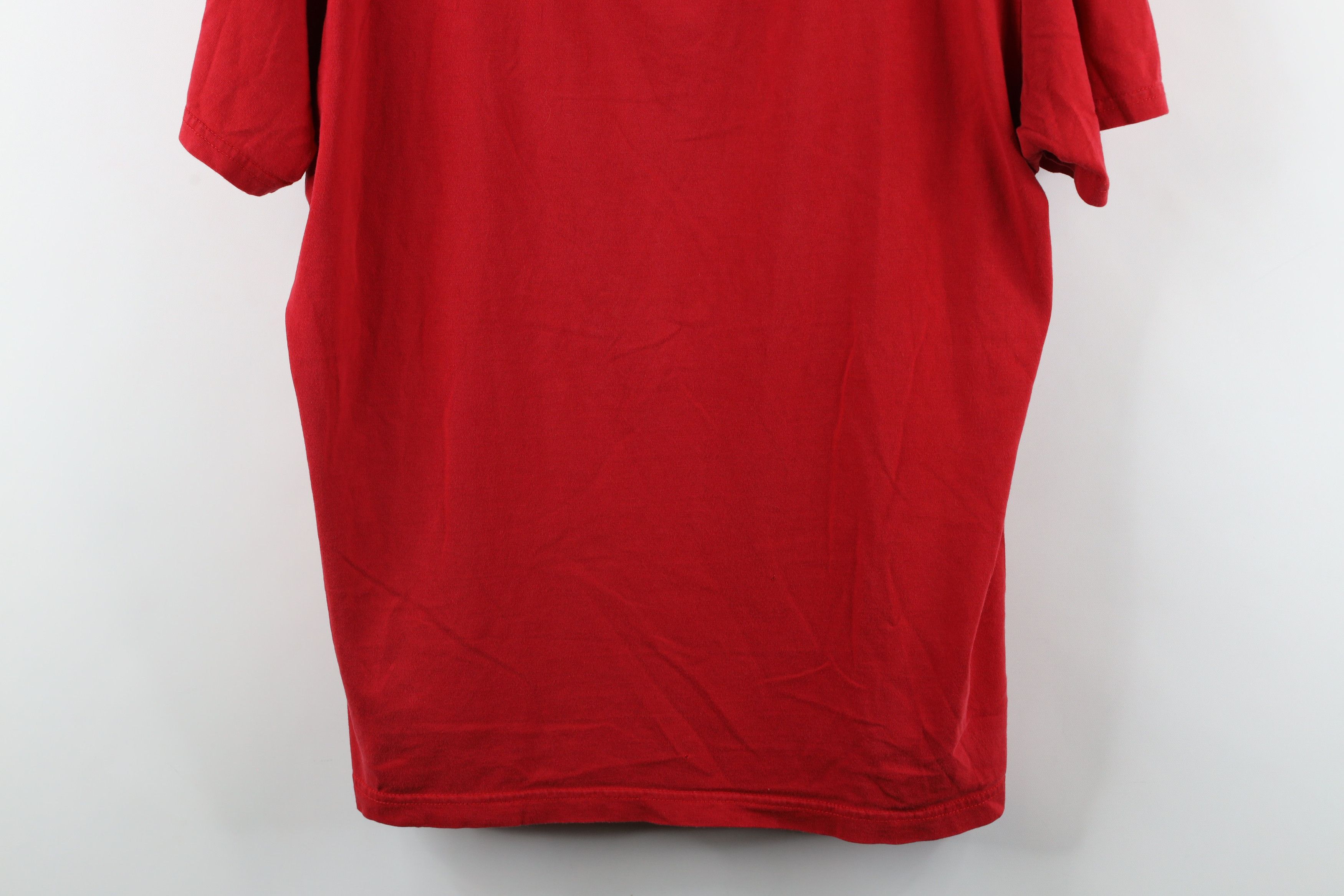 Ralph Lauren × Vintage Vintage 90s Ralph Lauren Short Sleeve T-Shirt Red Cotton USA Size US L / EU 52-54 / 3 - 3 Thumbnail