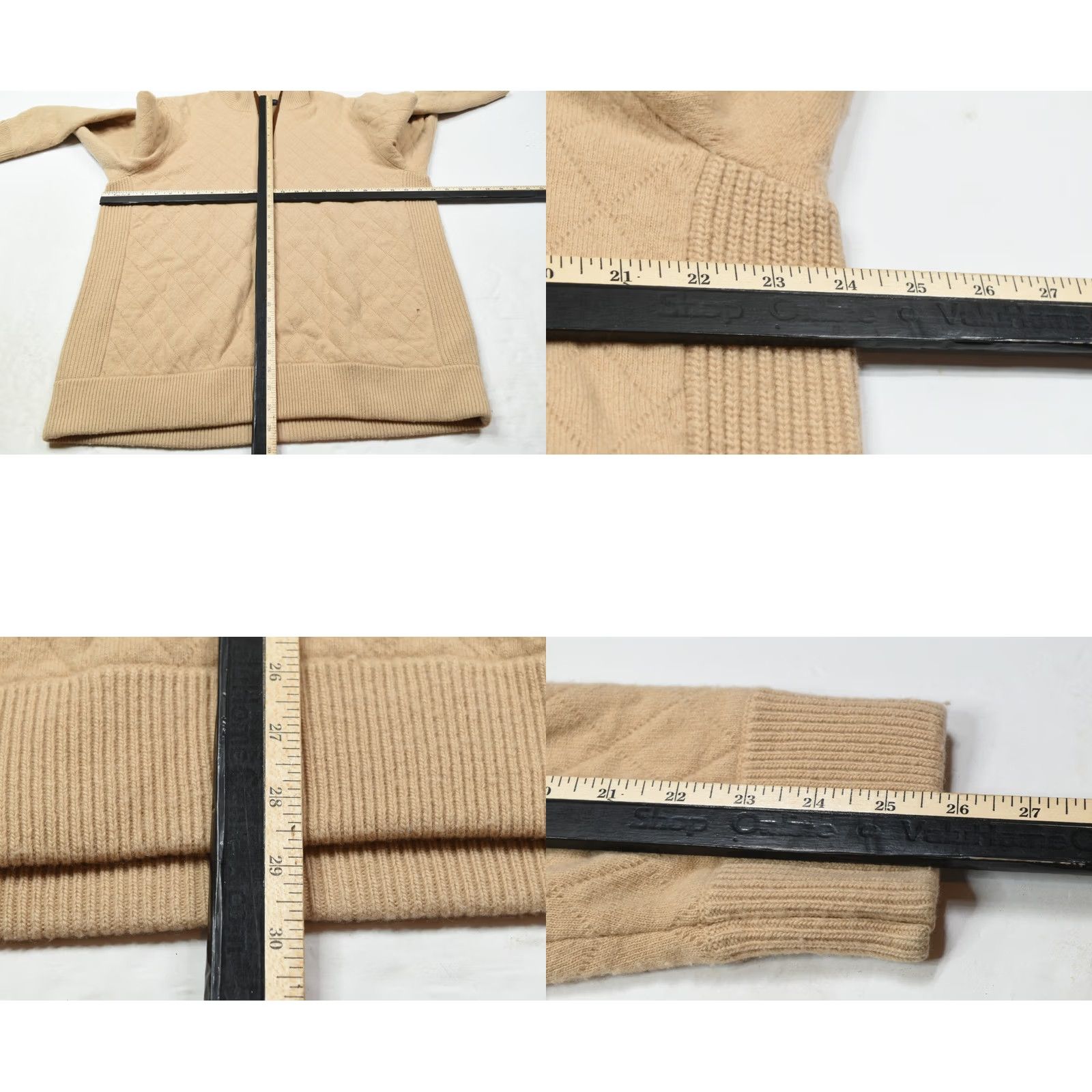 Brooks Brothers Brooks Brothers Quilted Sweater Mens 2XL Pullover Long Sleeve Merino Cashmere Tan Wool Knit Quilted Pullover Regular Mens 2XL Winter Fall Spring Size US XXL / EU 58 / 5 - 8 Thumbnail