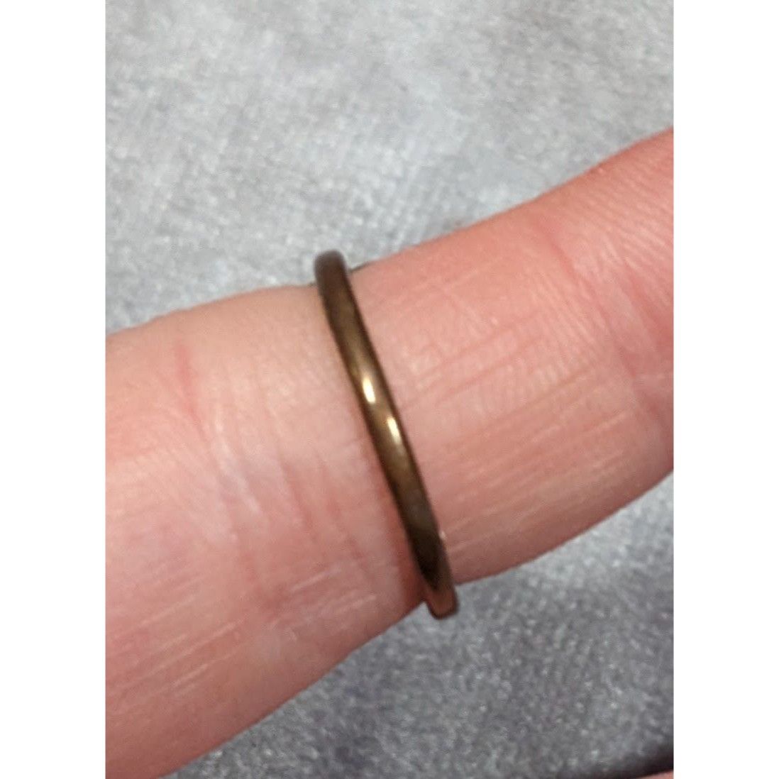 Other Geometric Rectangular Mottled Stone Silver Tone Ring Size 6 Size ONE SIZE - 8 Thumbnail