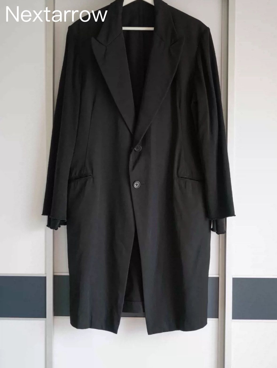 Yohji Yamamoto Yohji Yamamoto 02ss Actress Double Sleeve Wool Coat Size US M / EU 48-50 / 2 - 2 Thumbnail