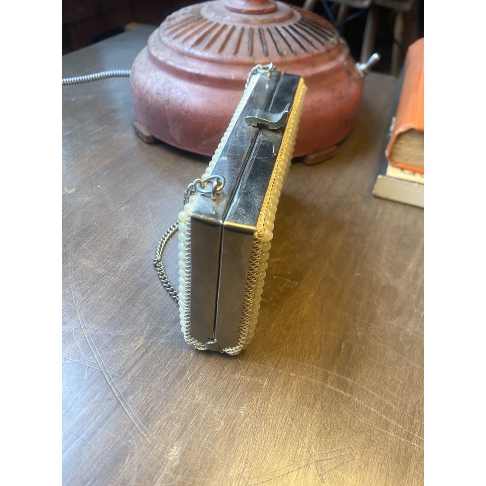 Vintage VINTAGE Faux Pearl Diamond Clutch Purse JR Purse Women Cocktail Bag Ladies Size ONE SIZE - 3 Thumbnail