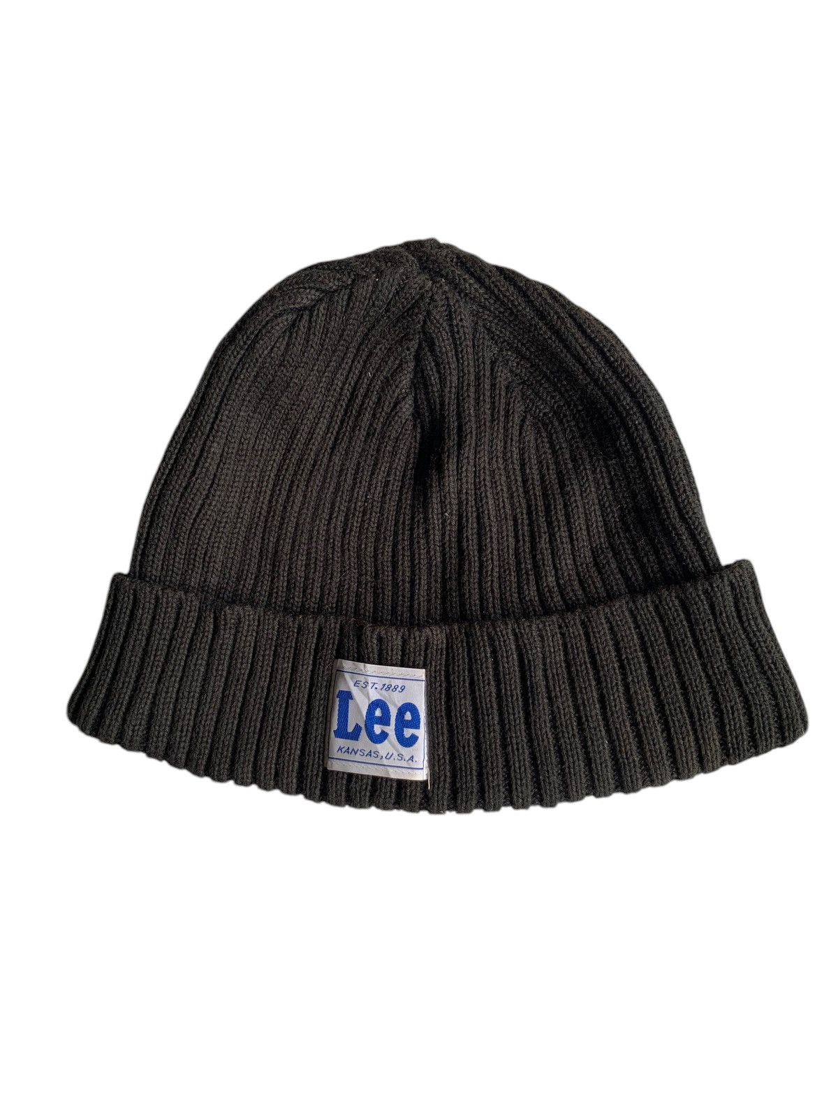 Lee × Vintage Lee Kansas Usa Knitted Winter sessions Beanie Hats Size ONE SIZE - 4 Thumbnail