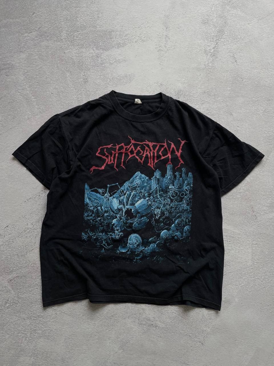 Vintage Vintage Rare Suffocation Effigy Of Forgotten 2003 black tee Size US XL / EU 56 / 4 - 1 Thumbnail