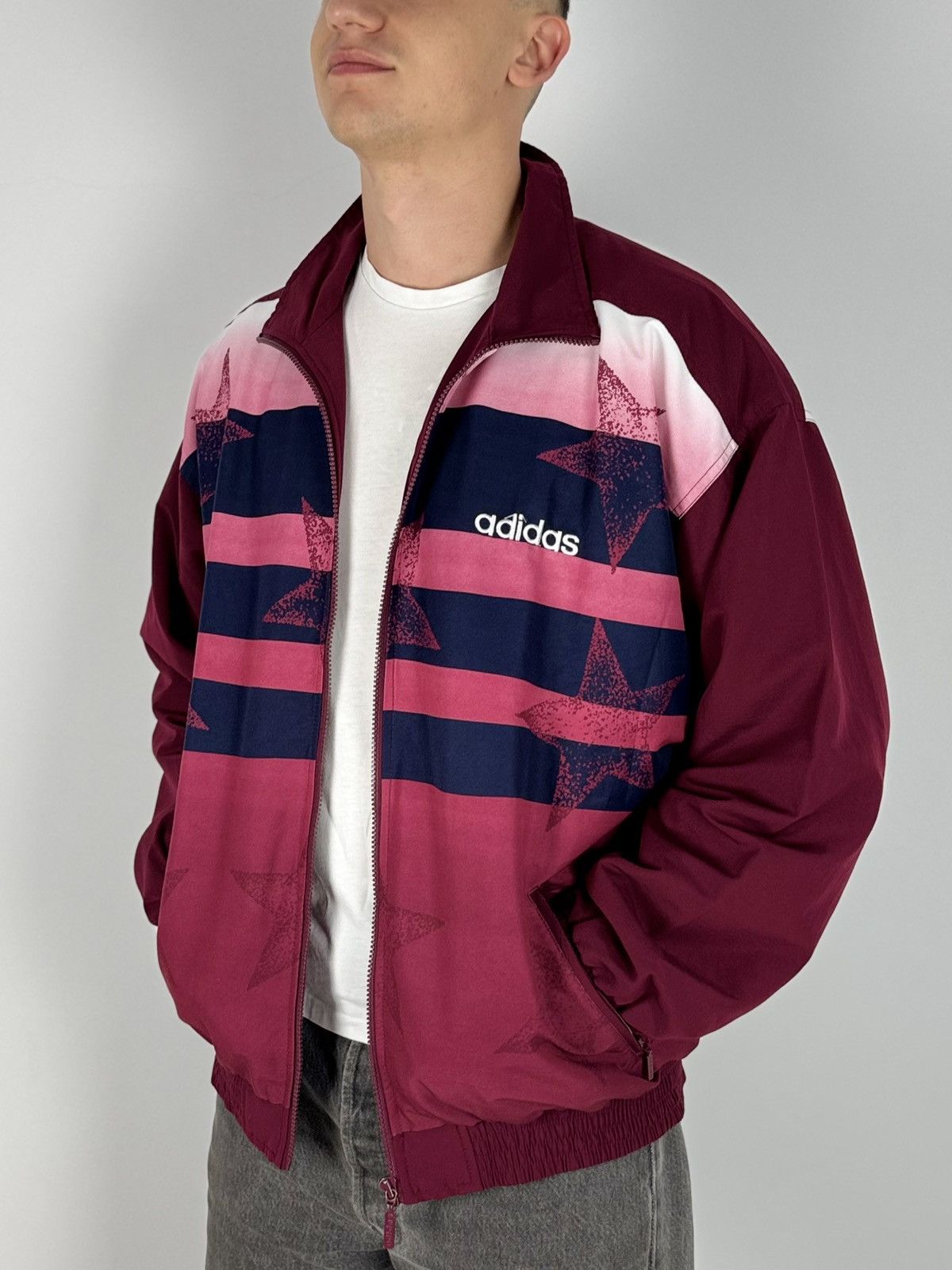 Adidas 1990’s Vintage Adidas Stars Track Jacket Size US L / EU 52-54 / 3 - 2 Thumbnail