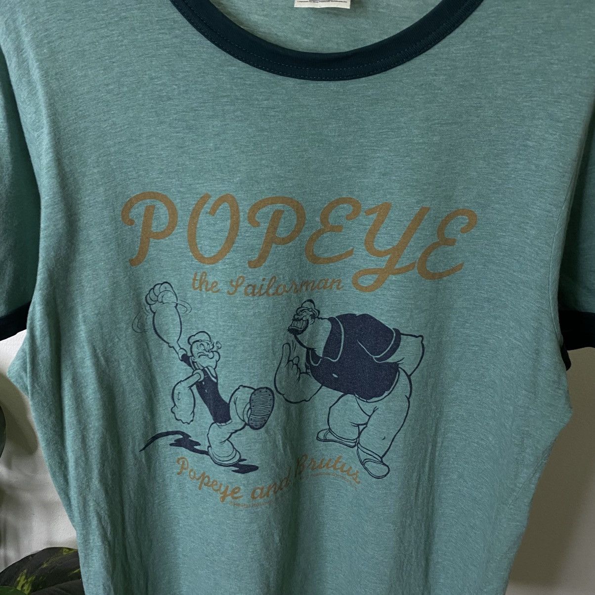 Vintage Y2K Popeye The Sailorman Cartoon Collaboration Ringer Tshirt Size US L / EU 52-54 / 3 - 2 Thumbnail