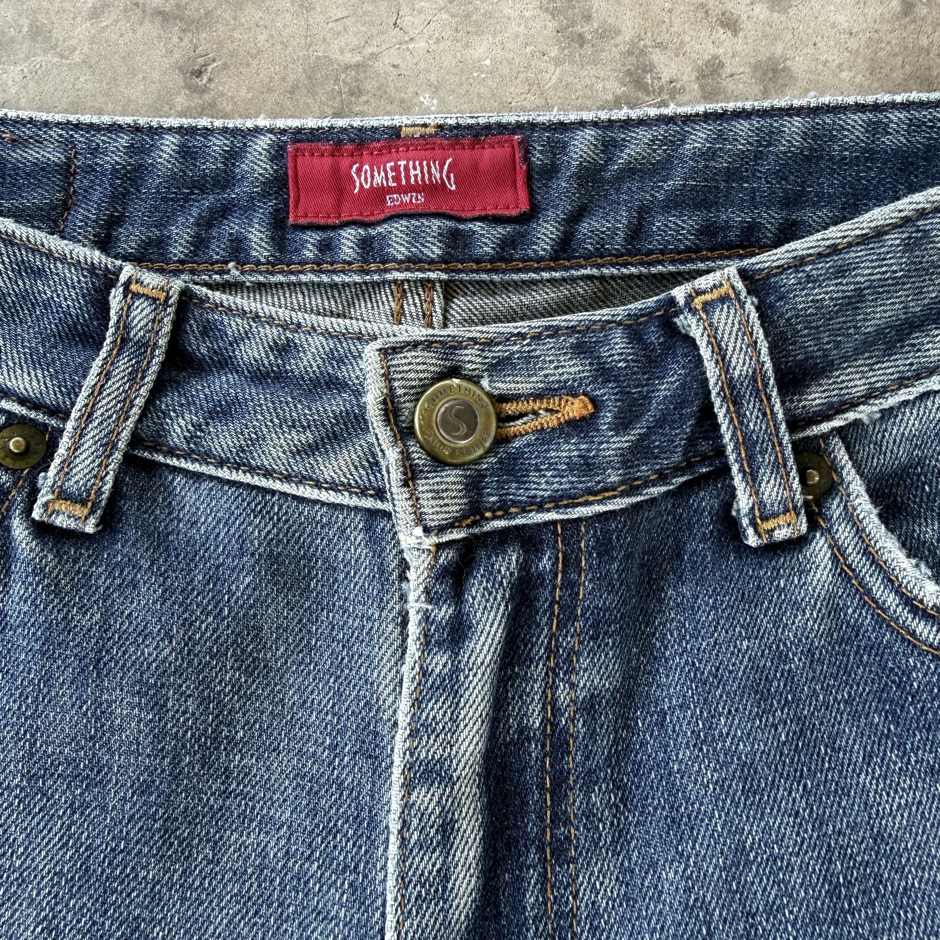 Edwin W29x31 Vintage Edwin Something Faded Denim Jean Pants Size US 29 - 4 Thumbnail