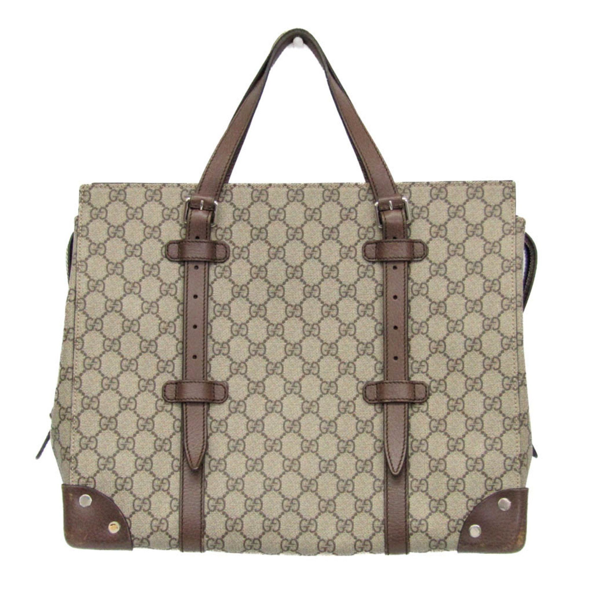 Gucci 626356 Men,women GG Supreme Tote Bag Beige,brown, Women's