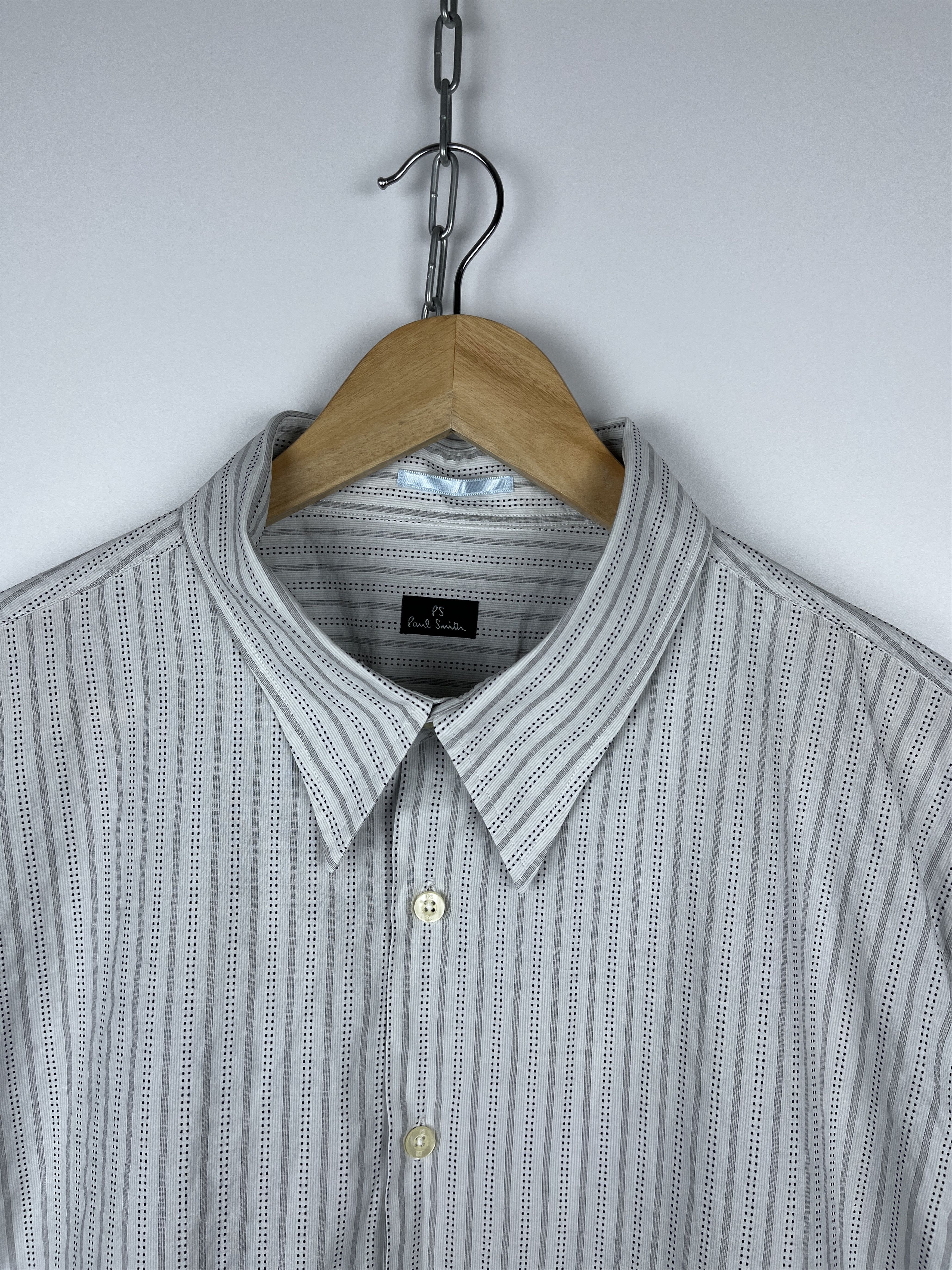 Paul Smith PS Paul Smith Striped Short Sleeve Shirt Size US XXL / EU 58 / 5 - 6 Thumbnail