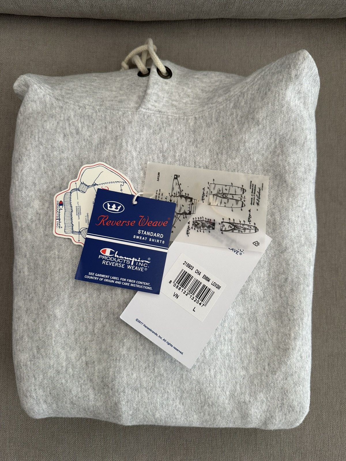 Champion Champion Reverse Weave Grey Melange Size US L / EU 52-54 / 3 - 5 Thumbnail