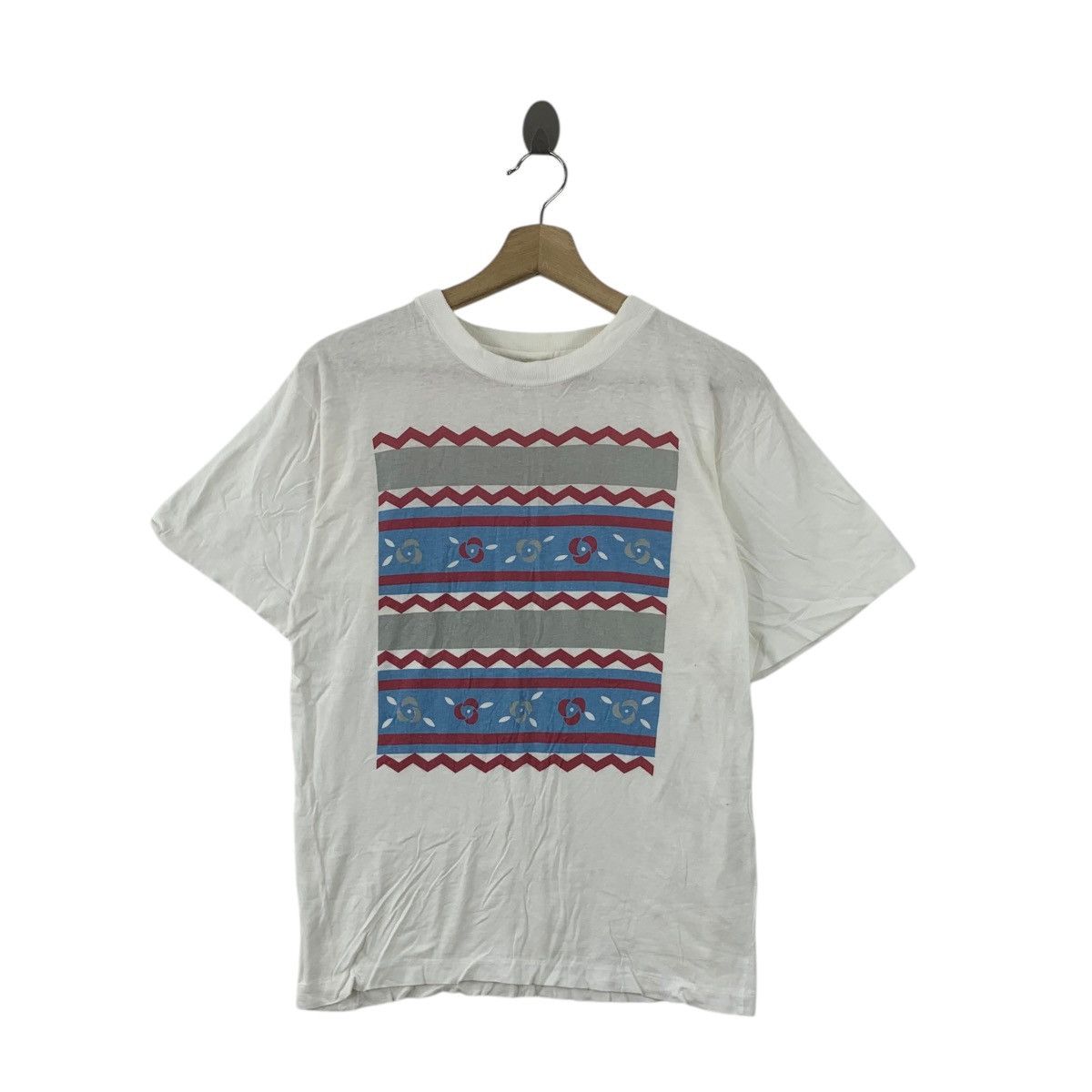 Vintage Vintage 90’ POP ART PAINTING Illustration Single Stitches Size S / US 4 / IT 40 - 1 Thumbnail