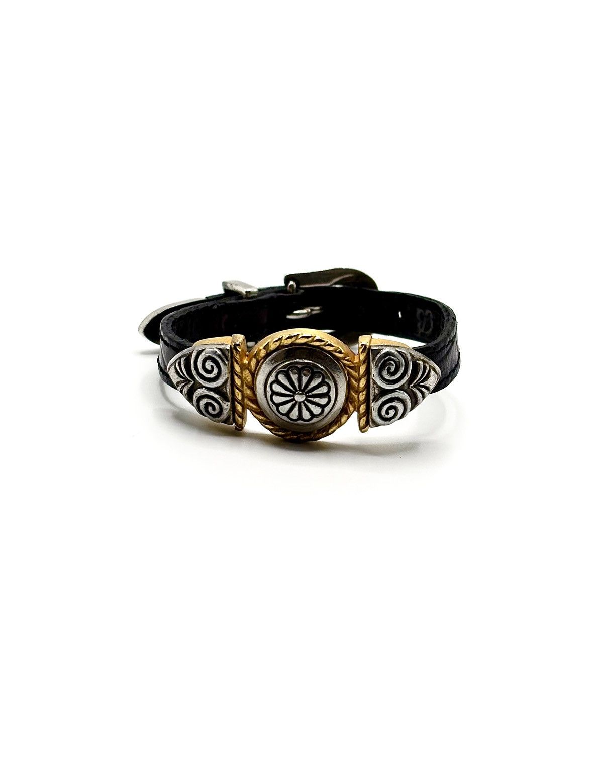 Brighton Brighton Two-Tone Leather Medallion Bracelet Size ONE SIZE - 1 Thumbnail