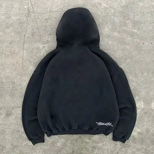 Japanese Brand Hoodie Black washed retro solid color loose hoodie Size US L / EU 52-54 / 3 - 2 Thumbnail