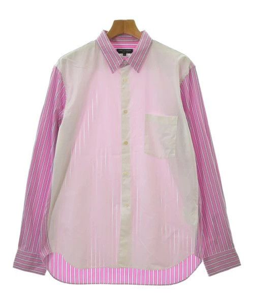 Comme des Garcons Homme Plus Shirt Stripes Long Sleeve Cotton Chest Pocket Multicolor Size US M / EU 48-50 / 2 - 1 Thumbnail