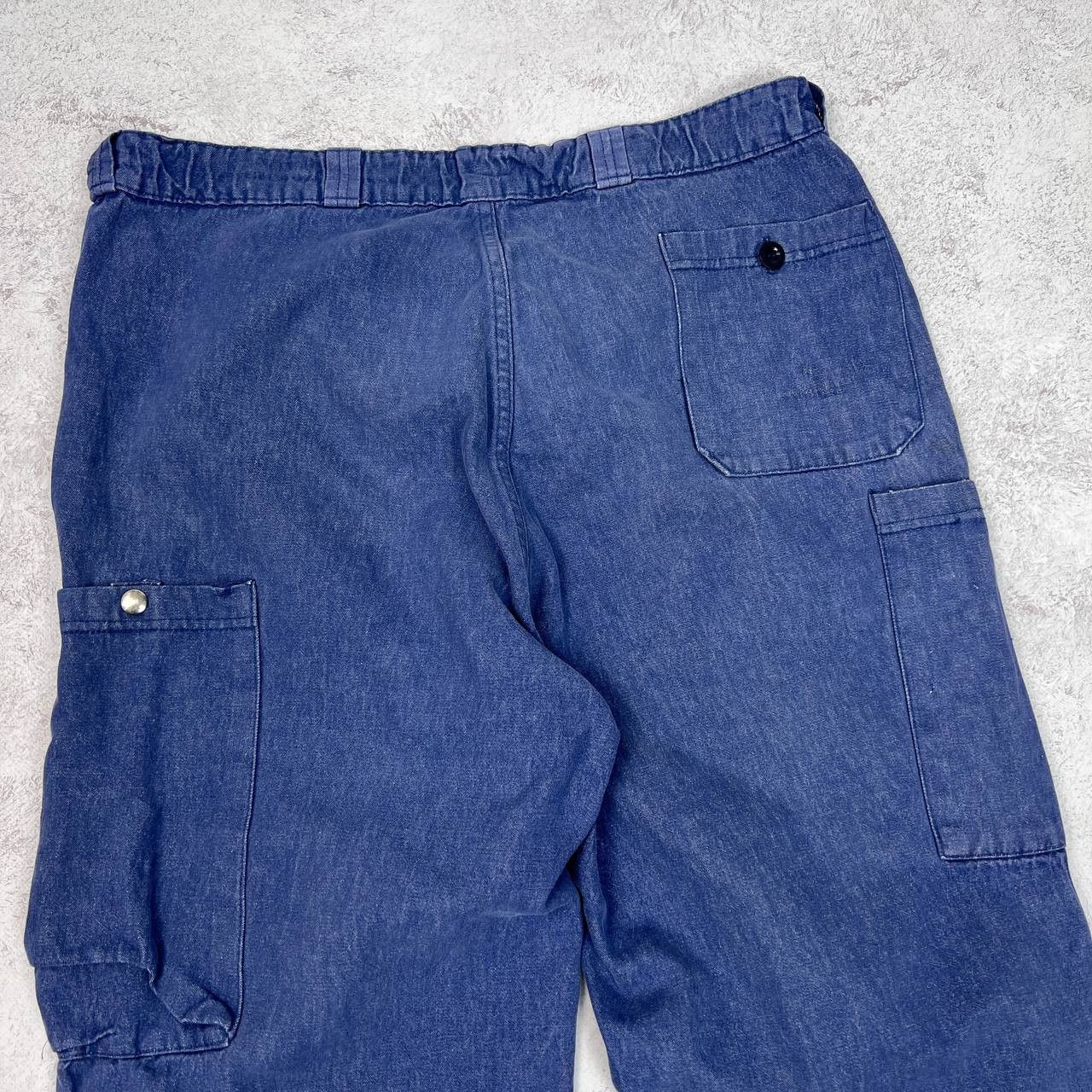 Le Laboureur Vintage 80s French Workwear Faded Sanfor Pants Size US 38 / EU 54 - 13 Thumbnail