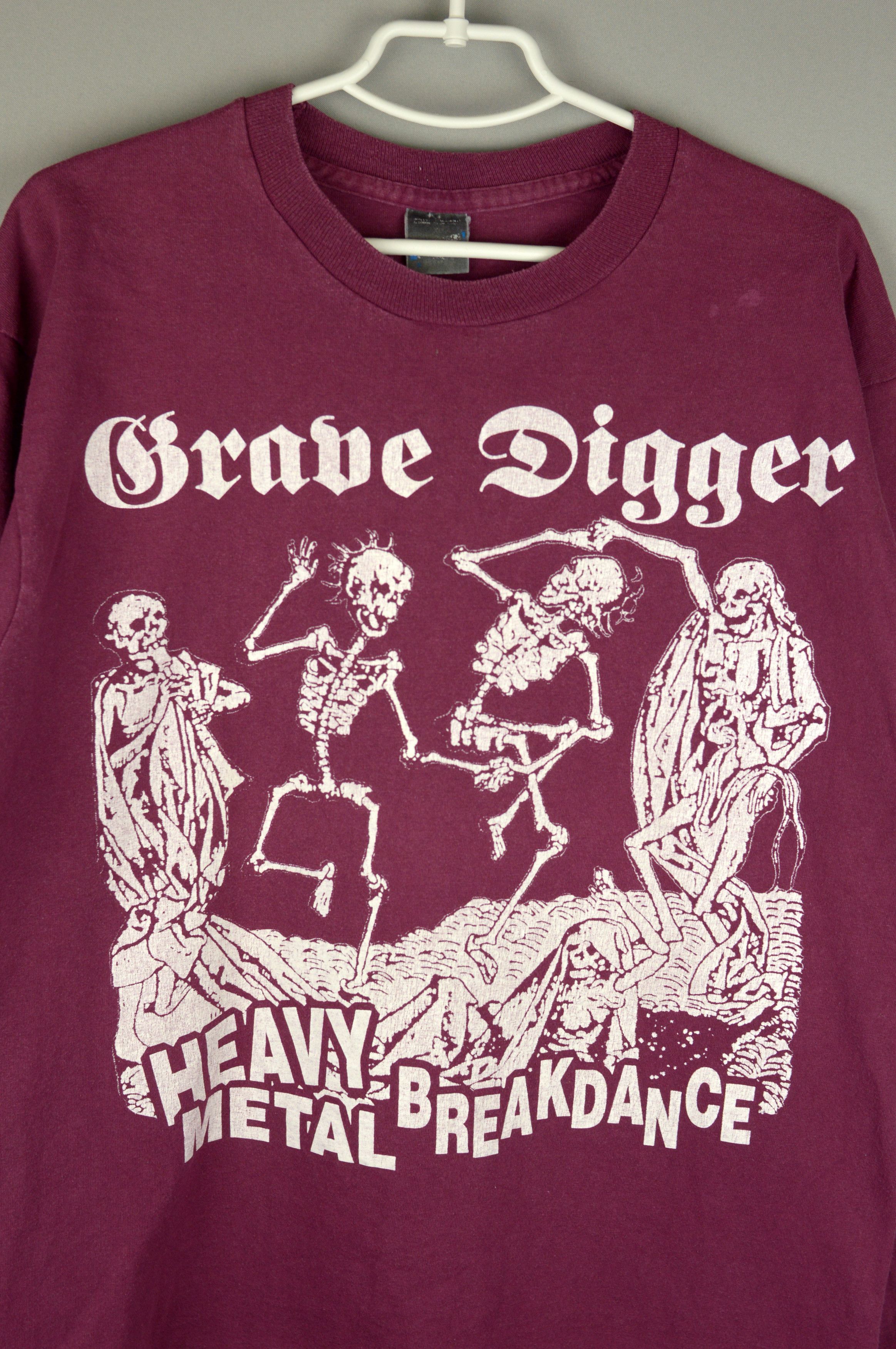 Band Tees Vintage Grave Digger Heavy Metal Breakdance 1994 t shirt Size US L / EU 52-54 / 3 - 4 Thumbnail