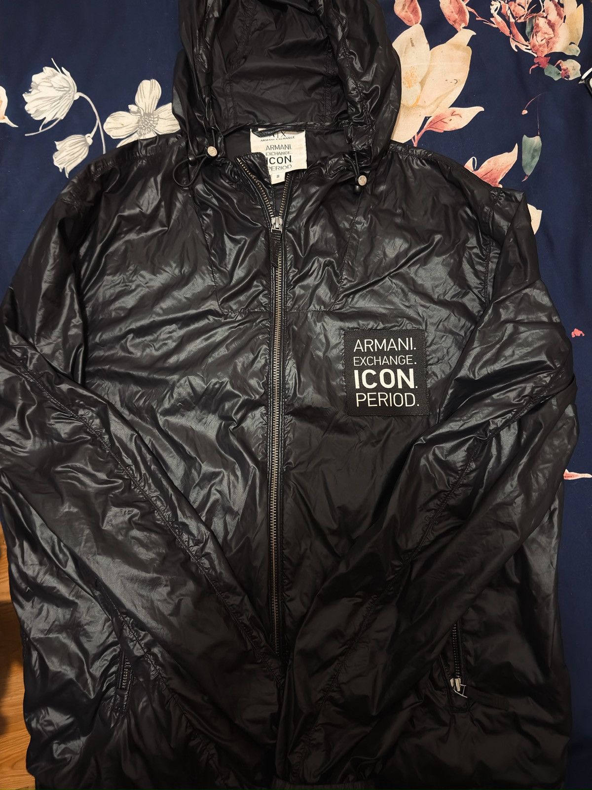 Armani Exchange Armani Exchange Icon logo Zip Up Nylon Windbreaker Jacket Size US S / EU 44-46 / 1 - 2 Thumbnail