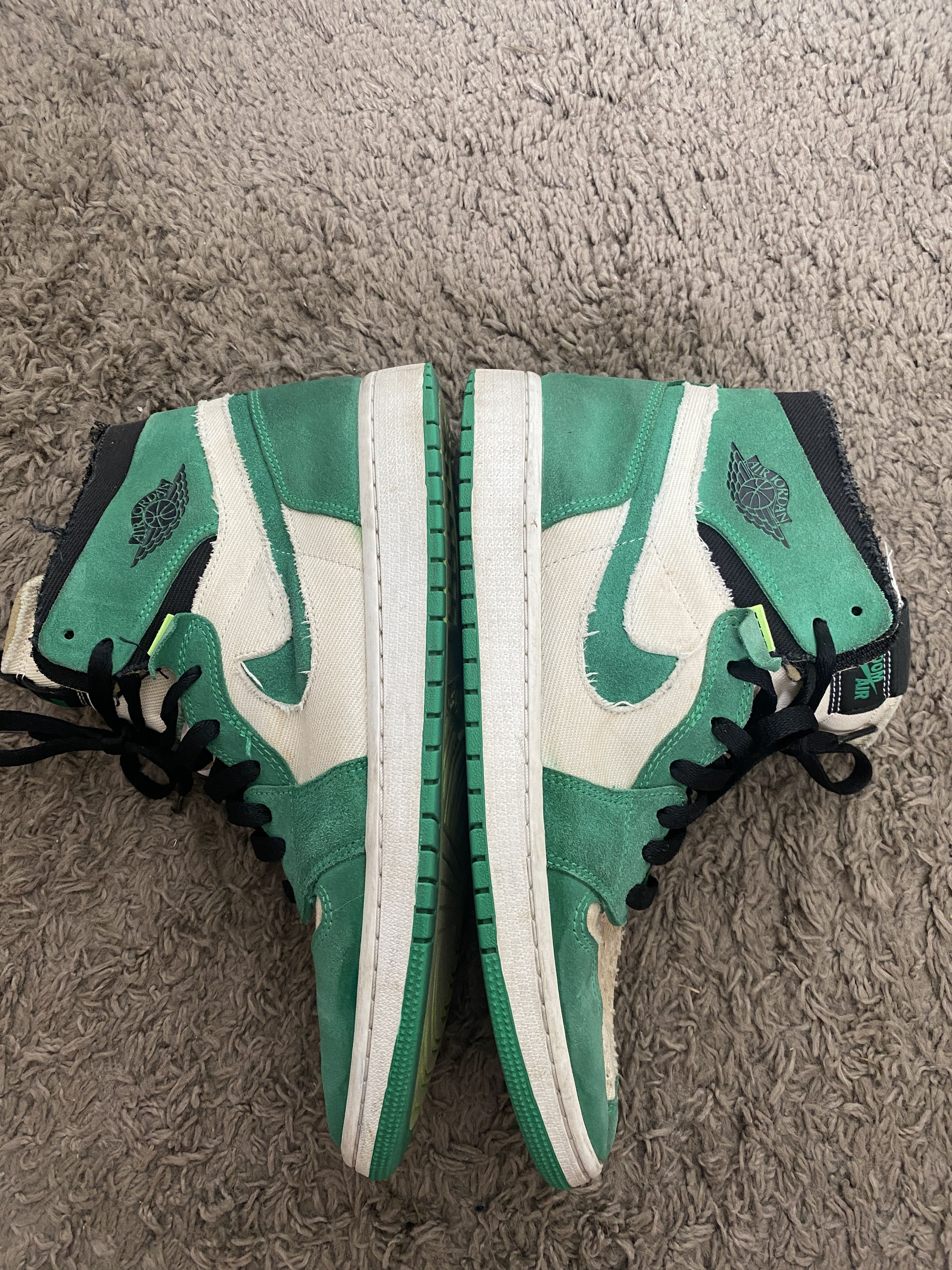 Jordan Brand × Nike Jordan 1 High Zoom Air CMFT Stadium Green shoes Size US 11 / EU 44 - 9 Thumbnail