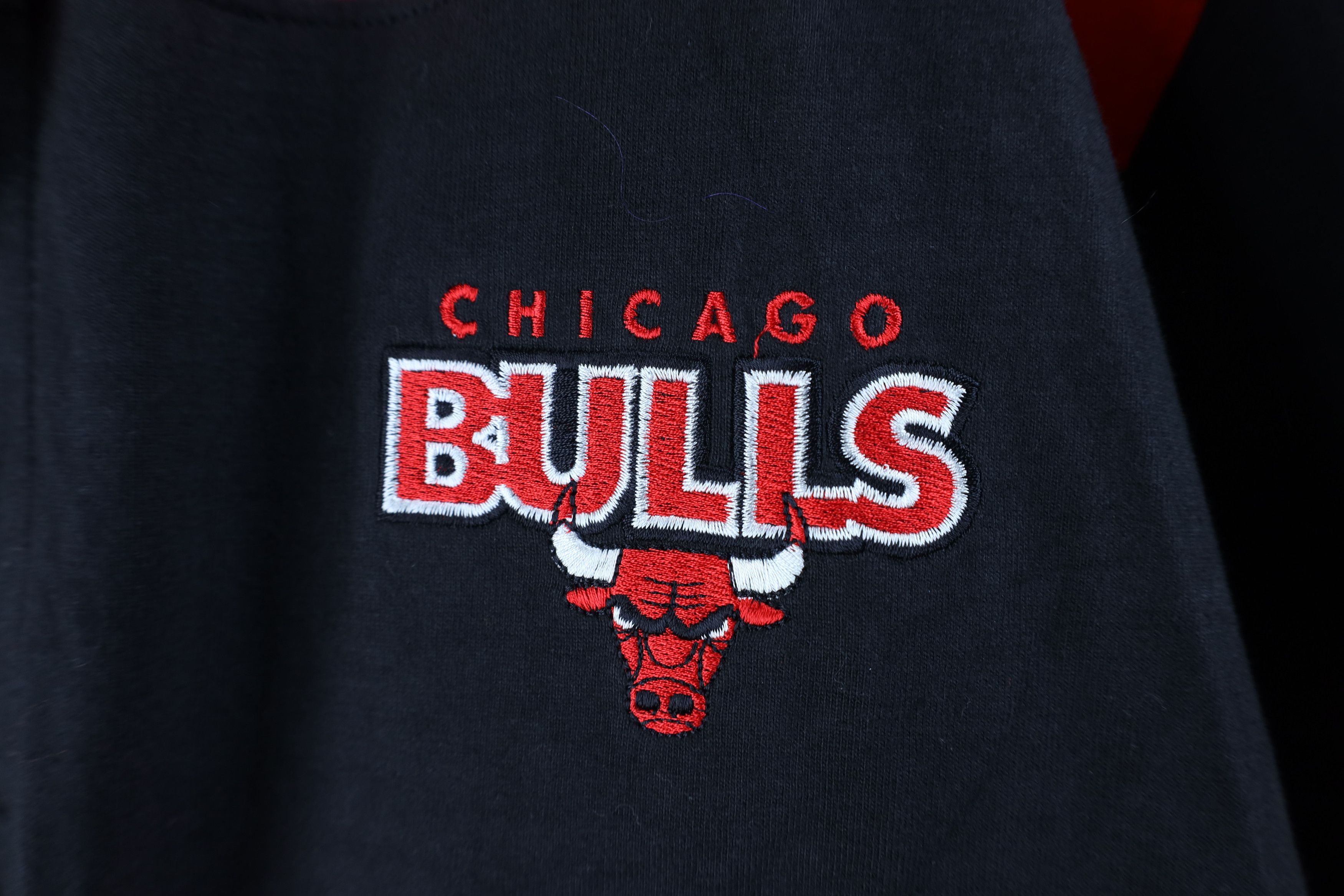 Vintage Vintage 90s Chicago Bulls Basketball Rugby Polo Shirt Cotton Size US L / EU 52-54 / 3 - 4 Thumbnail