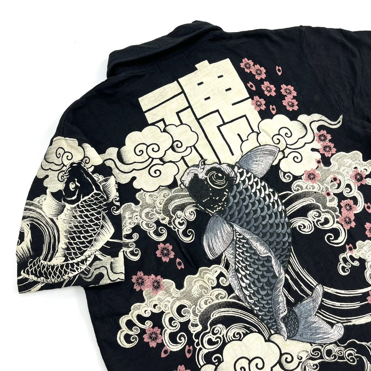 Bullet Noise Vintage Karakuri Tamashii Koi Japanese Polo Shirt Ed Hardy Size US L / EU 52-54 / 3 - 4 Thumbnail