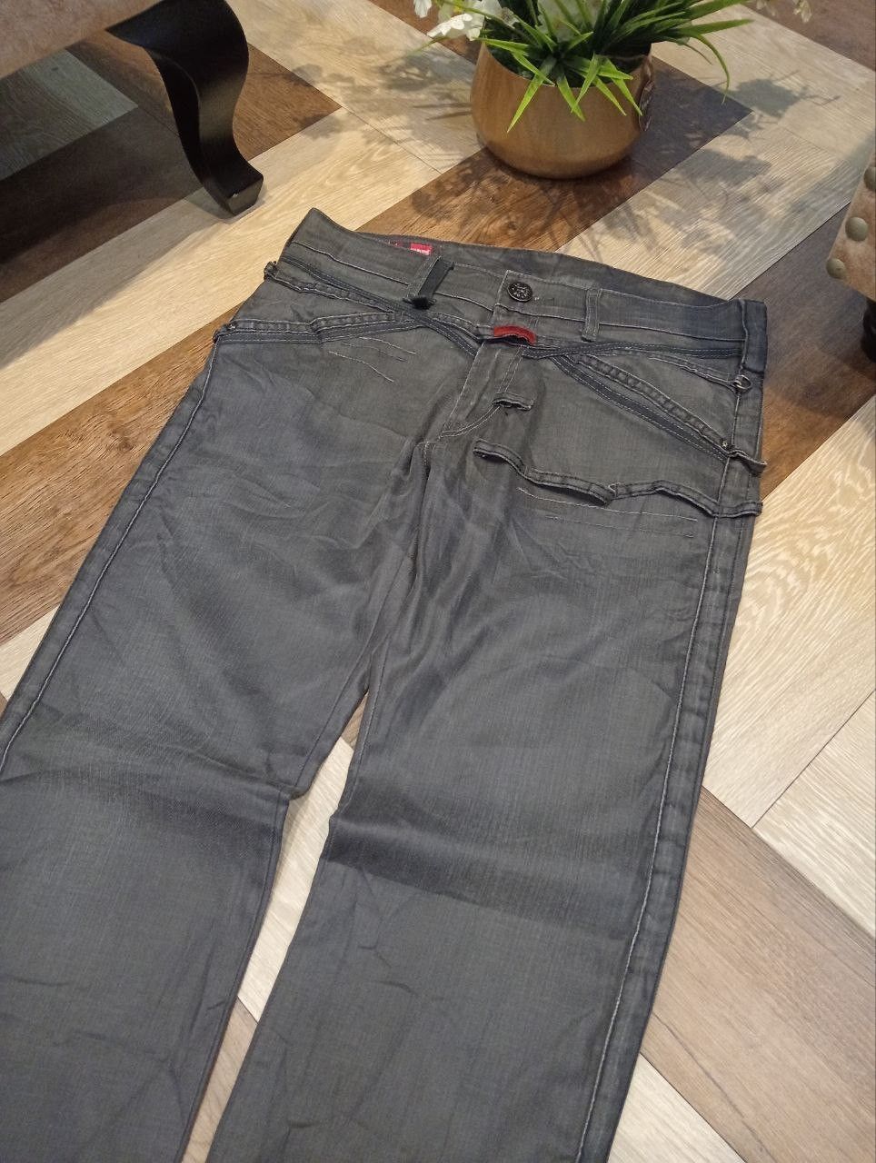 Marithe + Francois Girbaud LE JEAN DE MARITHE FRANCOIS GIRBAUD STRETCH DENIM PANTS Size US 34 / EU 50 - 4 Thumbnail