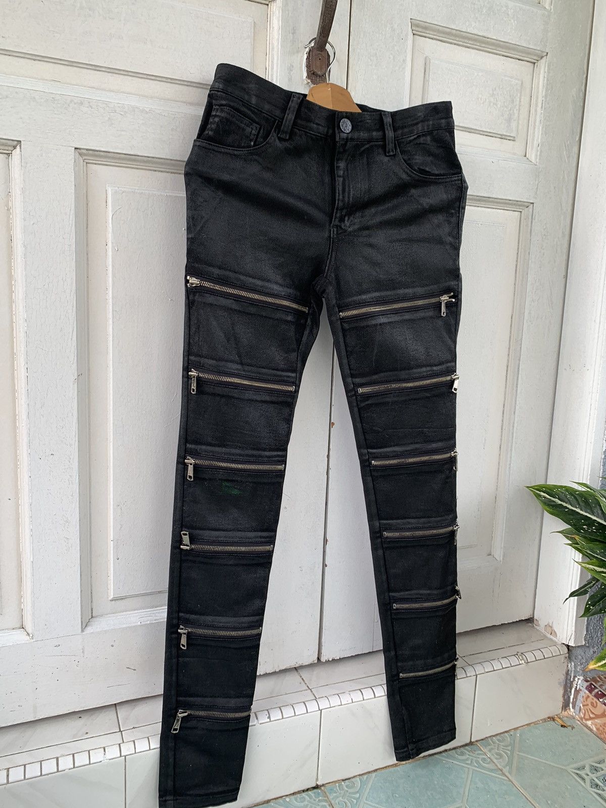 Japanese Brand Rarely Black Alter Venomv Japan Multizip tactical punk pants Size US 30 / EU 46 - 2 Thumbnail