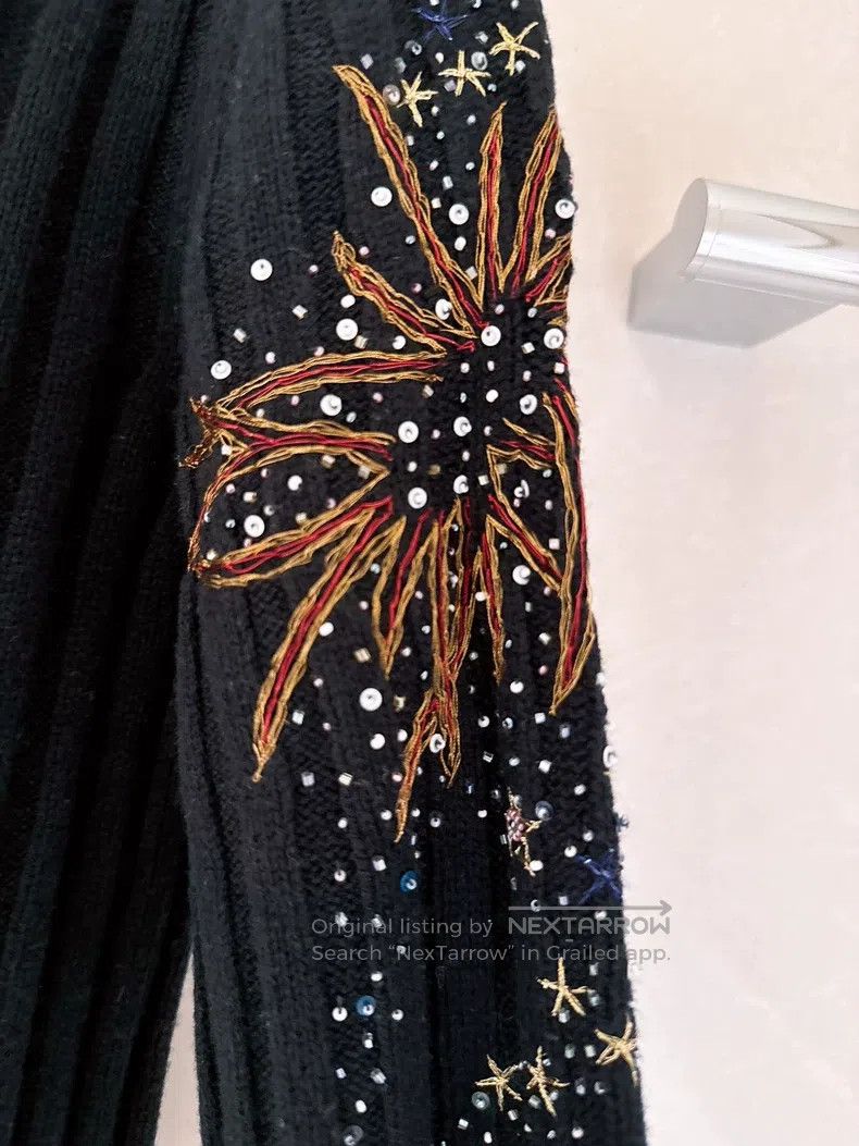 Valentino Valentino Starry sky embroidered beaded sweater Size S / US 4 / IT 40 - 6 Thumbnail