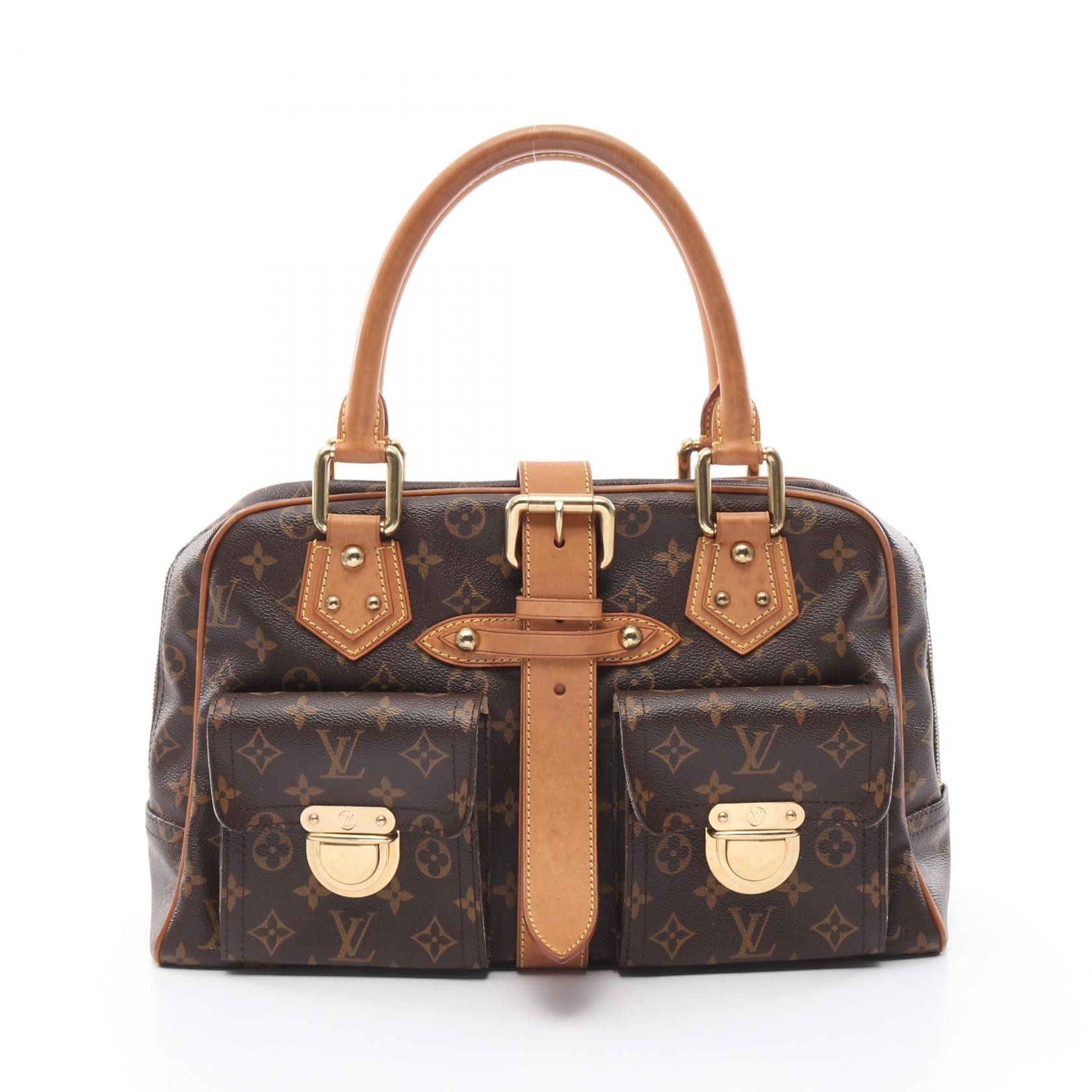 Louis Vuitton Louis Vuitton Louis Vuitton Manhattan GM Monogram Handbag Canvas Handbag M40025 Size ONE SIZE - 1 Thumbnail