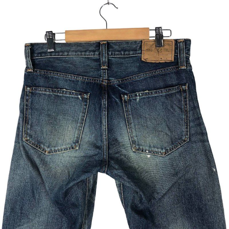 Japanese Brand Vintage Back Number Fadded Denim Jean Pants Size US 29 - 7 Thumbnail