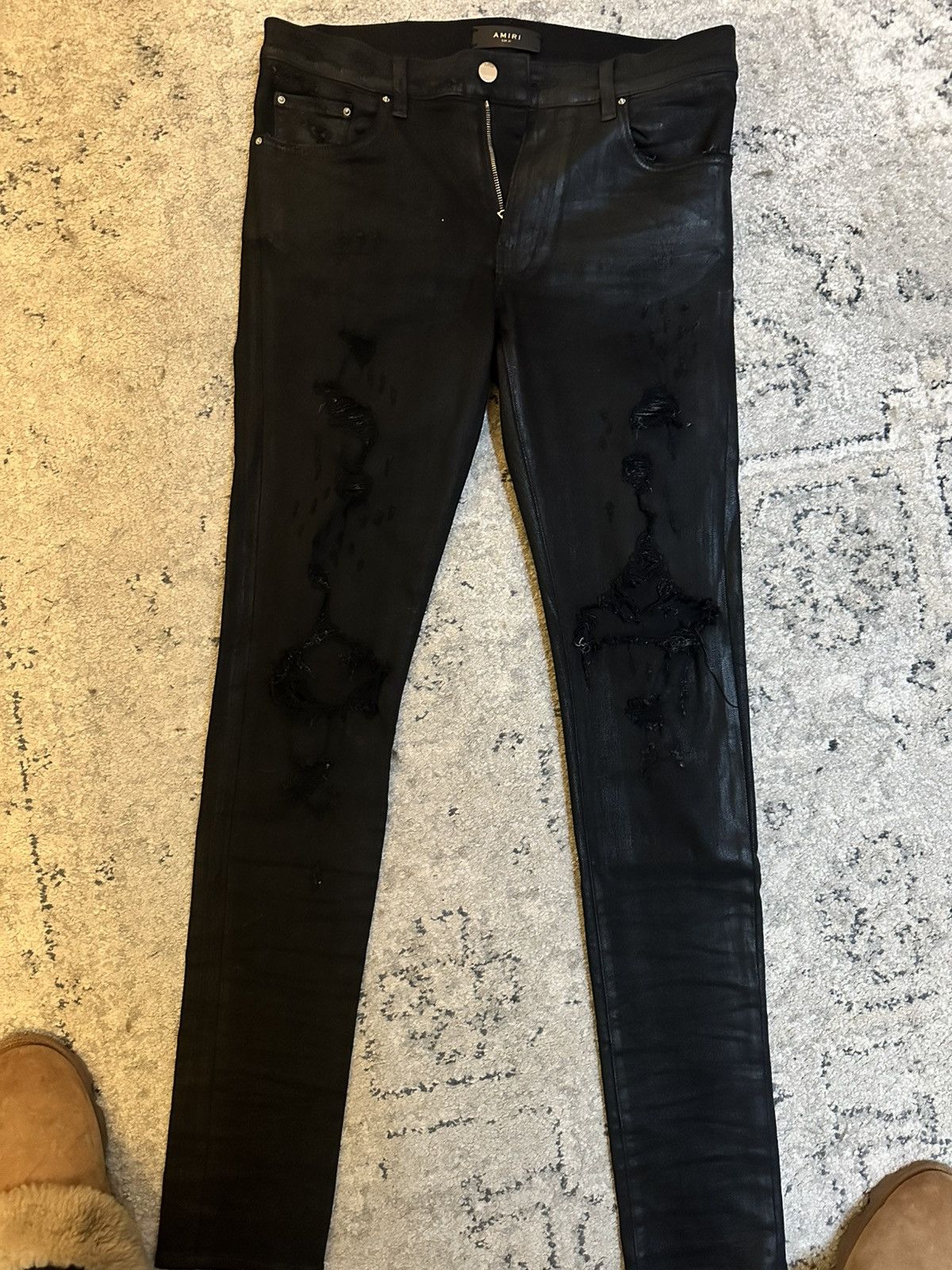 Amiri Amiri Wax Thrasher Jeans 31 Size US 31 - 7 Thumbnail