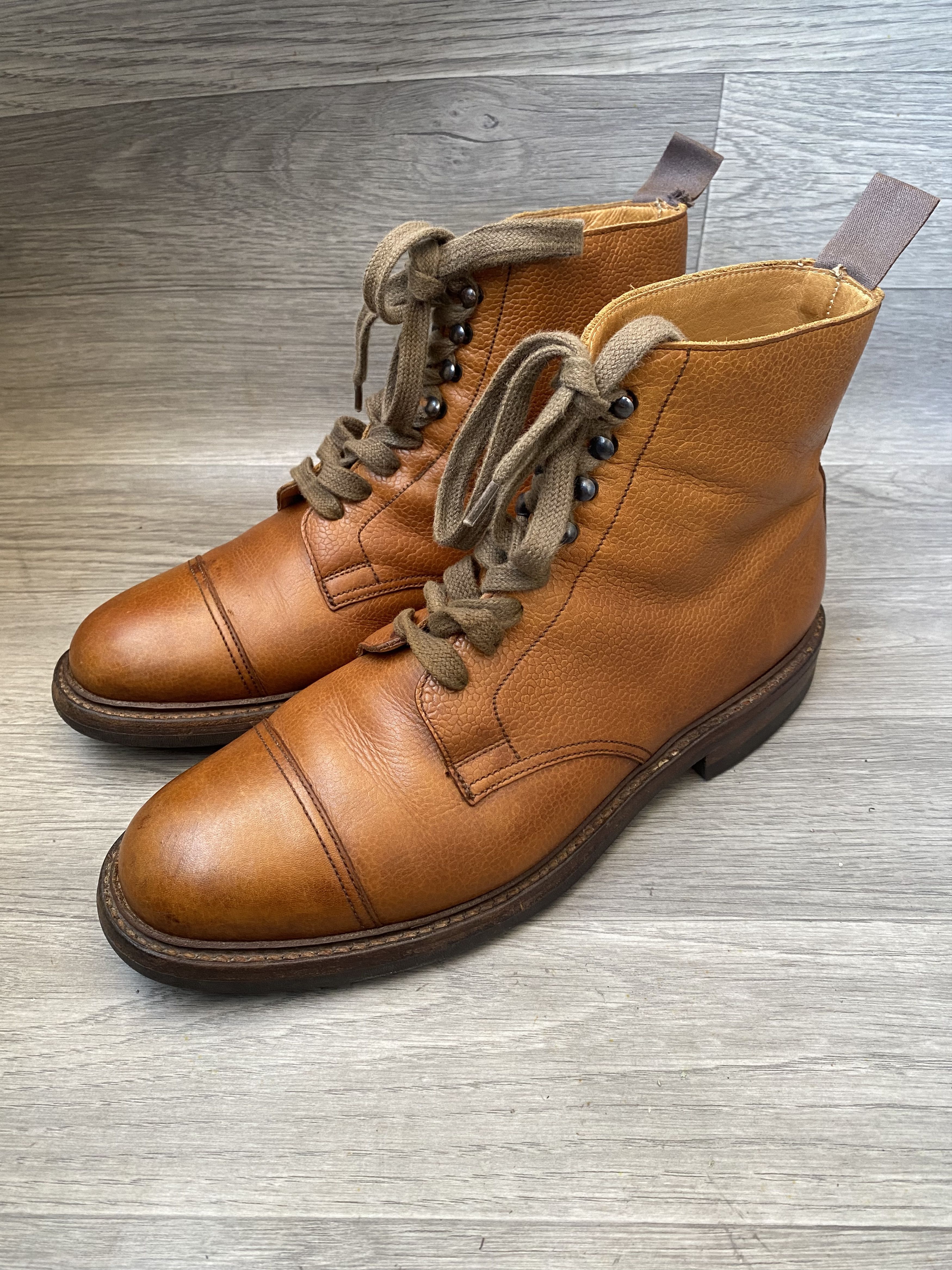 Crockett & Jones Crockett and jones Archie brown pebble grain cap toe boots Size US 9.5 / EU 42-43 - 5 Thumbnail