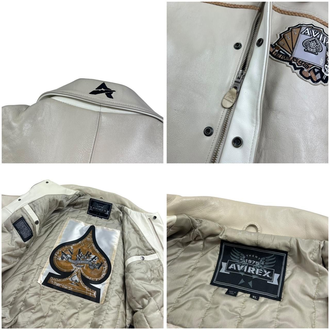 Avirex Vintage Avirex Gamblers Club King Casino Leather Jacket - XL Size US XL / EU 56 / 4 - 3 Thumbnail