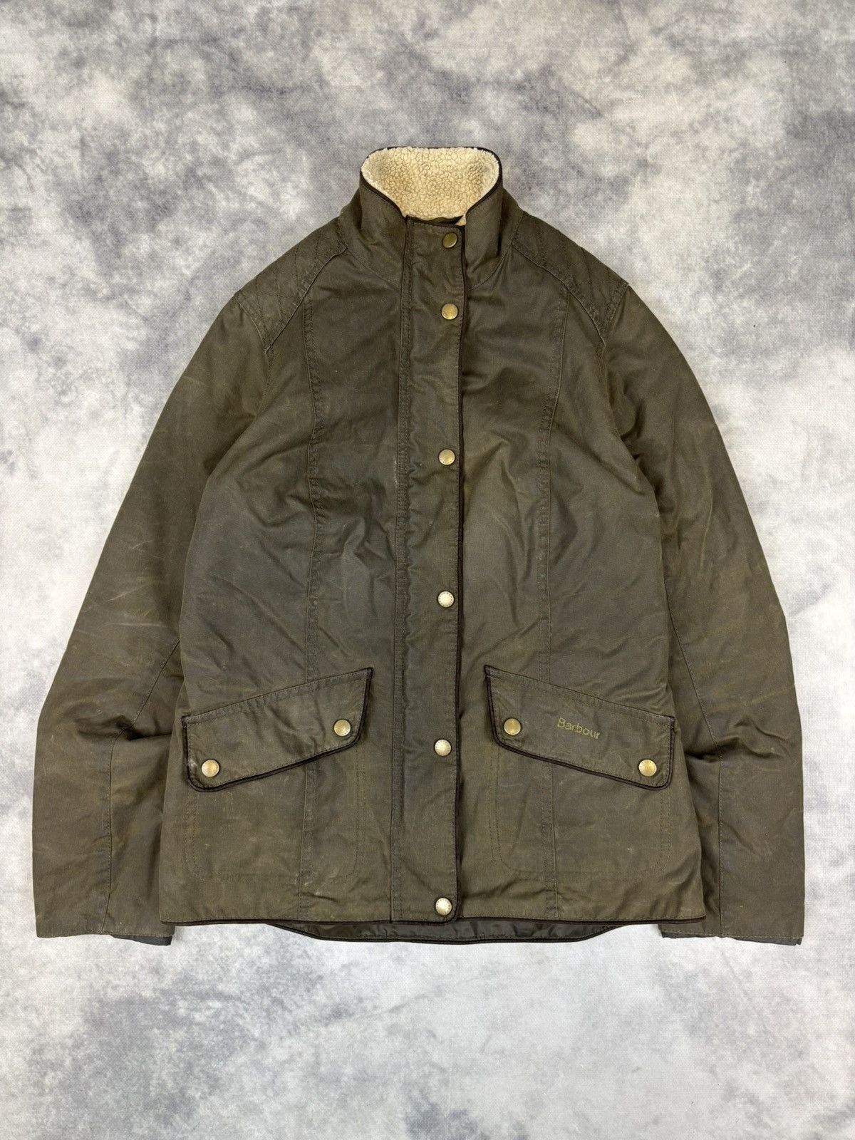 Barbour × Vintage Vintage Barbour Brocklane Wax Waxed jacket Old money Casual Size S / US 4 / IT 40 - 1 Thumbnail