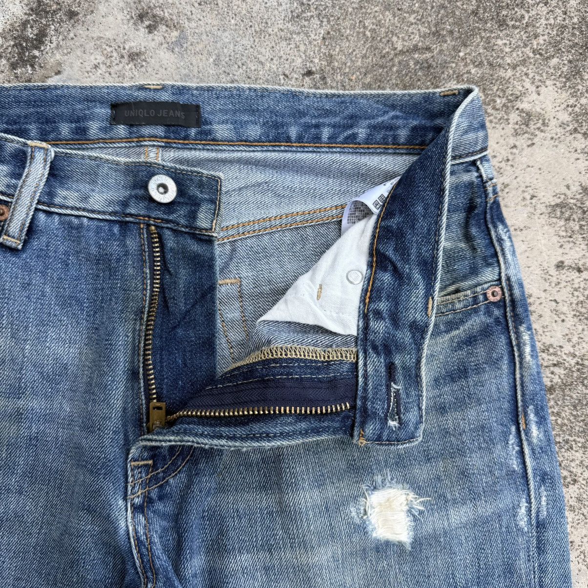 Japanese Brand VINTAGE JAPANESE FADED RIPPED JEAN DENIM PANTS Size US 31 - 6 Thumbnail