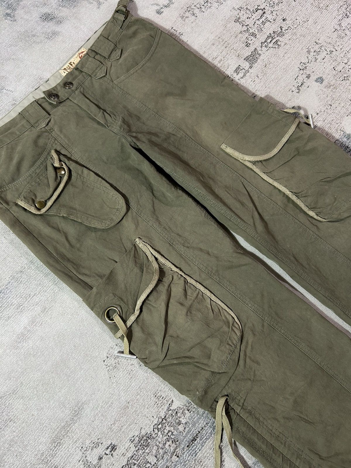 PPFM × Tornado Mart 2000s Military Tough Jeans Multi Cargo Pants Size US 32 / EU 48 - 6 Thumbnail