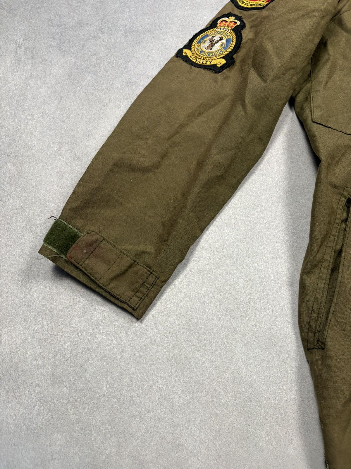 Vintage 1981 RAF MK 14A Flying Suit Olive Military Flight Coverall Size US XXL / EU 58 / 5 - 13 Thumbnail