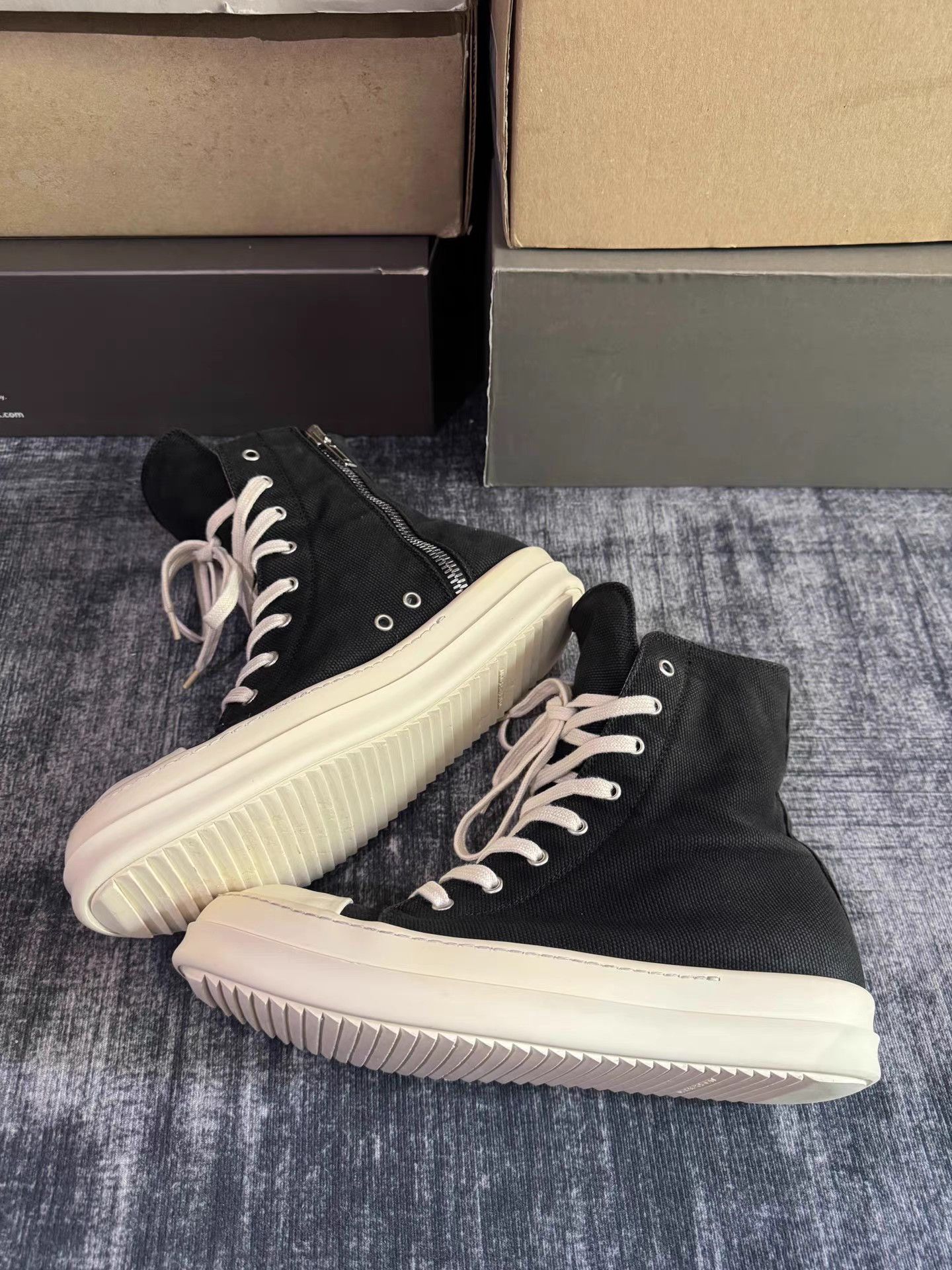 Rick Owens Rick Owens DRKSHDW Satin High Top Size US 8.5 / EU 41-42 - 2 Thumbnail