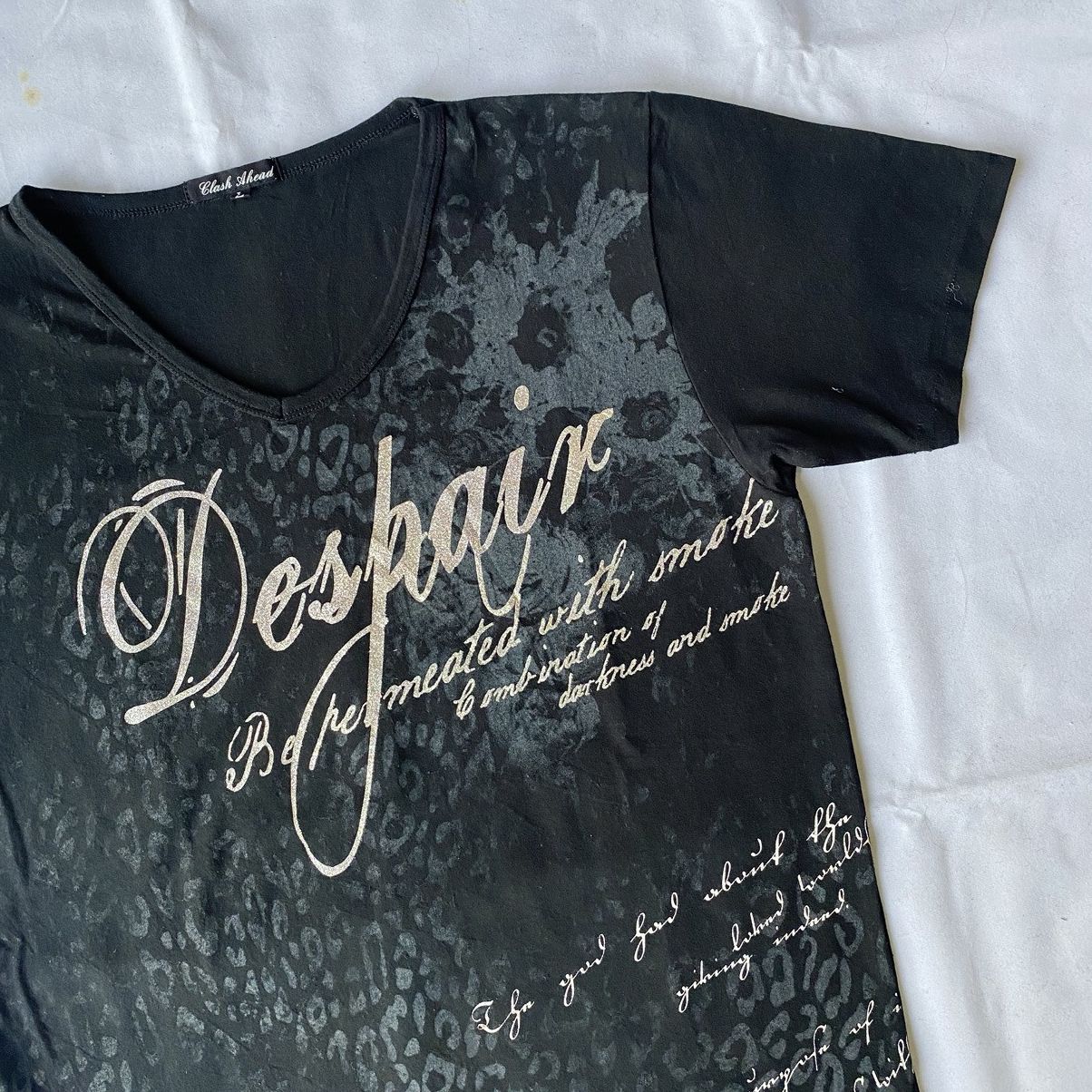 If Six Was Nine × Japanese Brand × Vintage Japanese Style Despair Poem Leopard Printed by Clash Ahead T Size US L / EU 52-54 / 3 - 4 Thumbnail