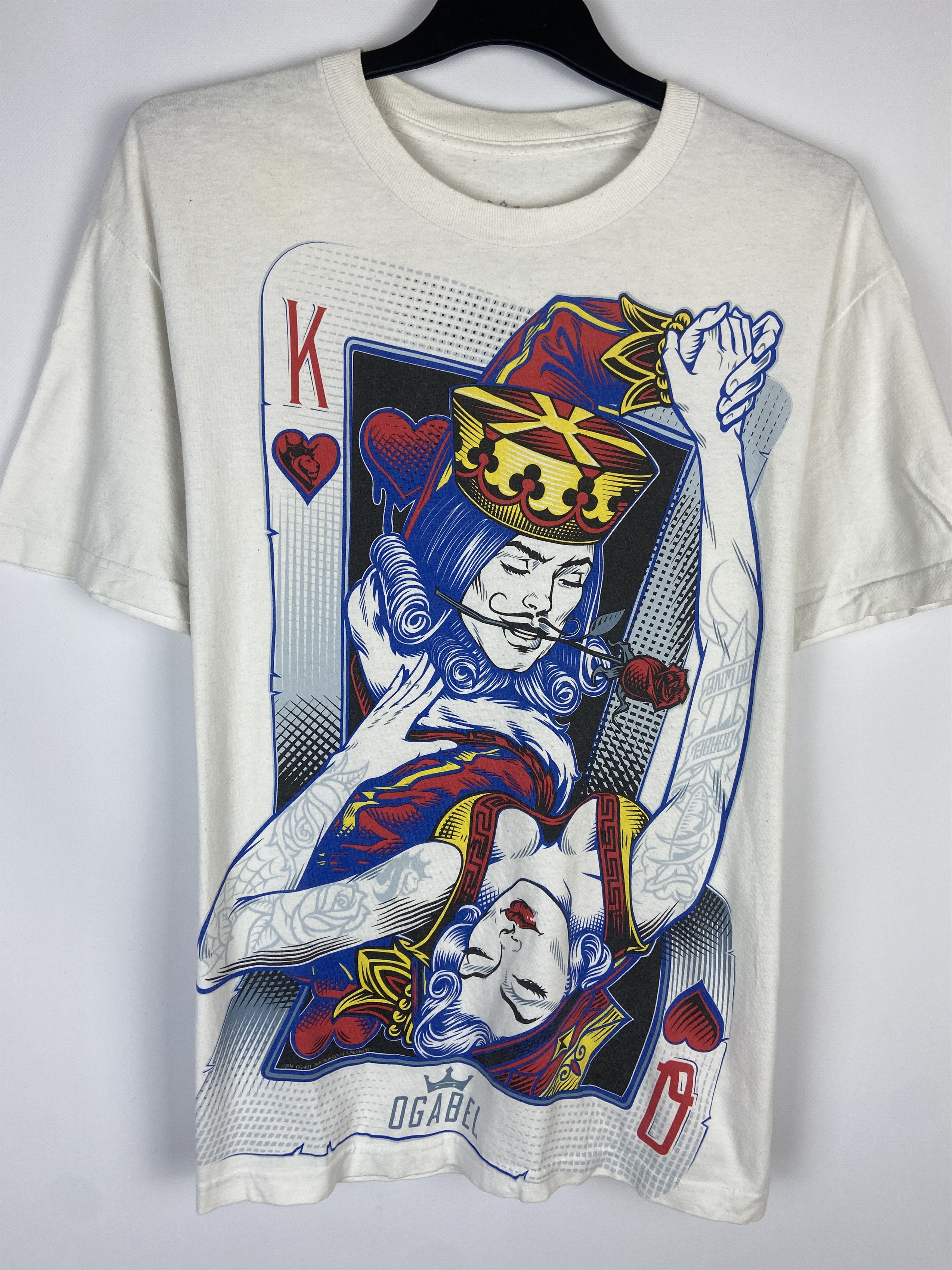 Other Vintage Rare Ogabel Poker T Shirt Size US L / EU 52-54 / 3 - 5 Thumbnail
